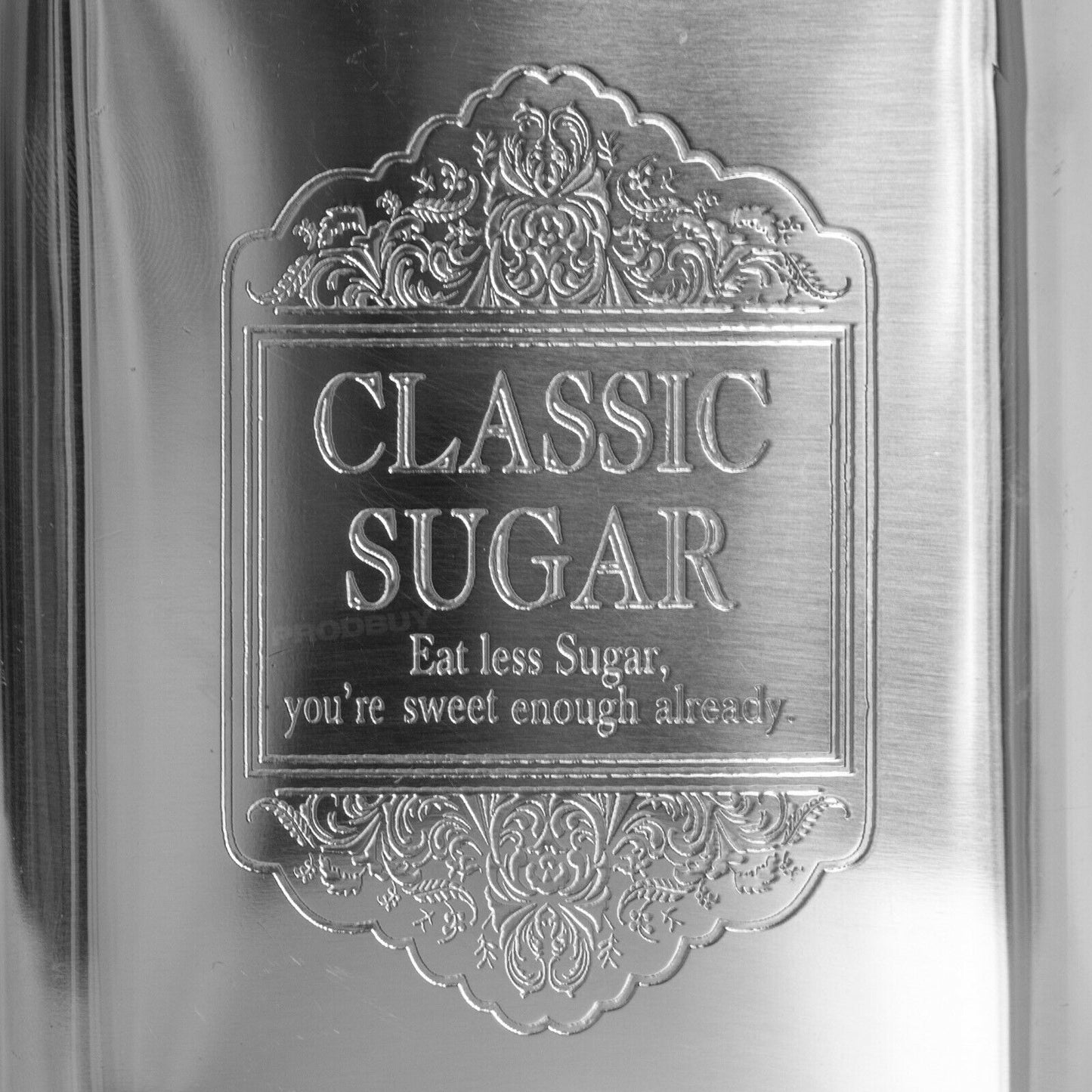 Silver Colour Classic Tea Coffee Sugar Metal Canisters Set