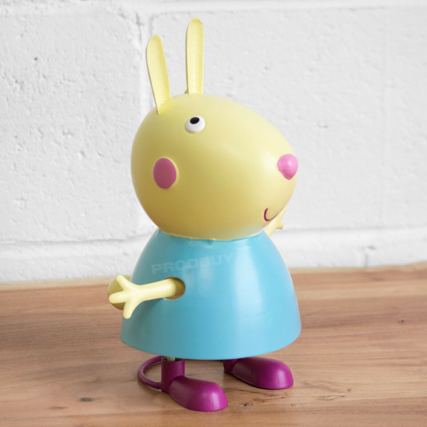 Cute 'Rebecca Rabbit' Ornament Metal Nodding Peppa Pig Figure