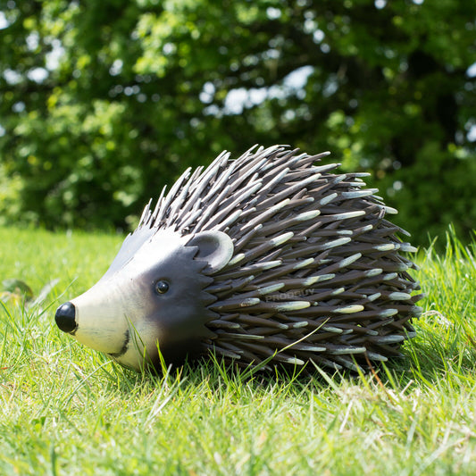 Happy Hedgehog 30cm Metal Garden Ornament