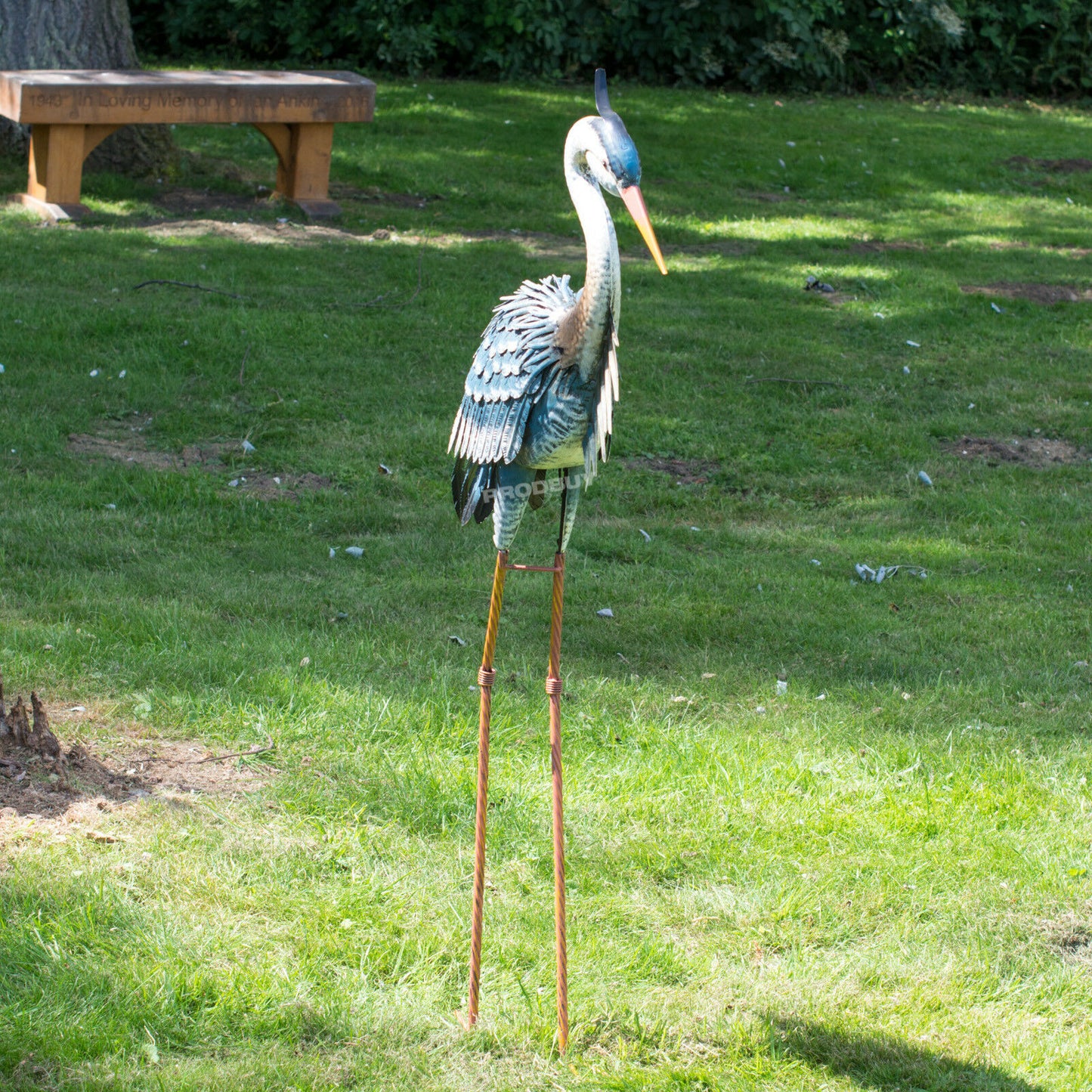 Tall Heron Garden Ornament Large 118cm Metal Bird