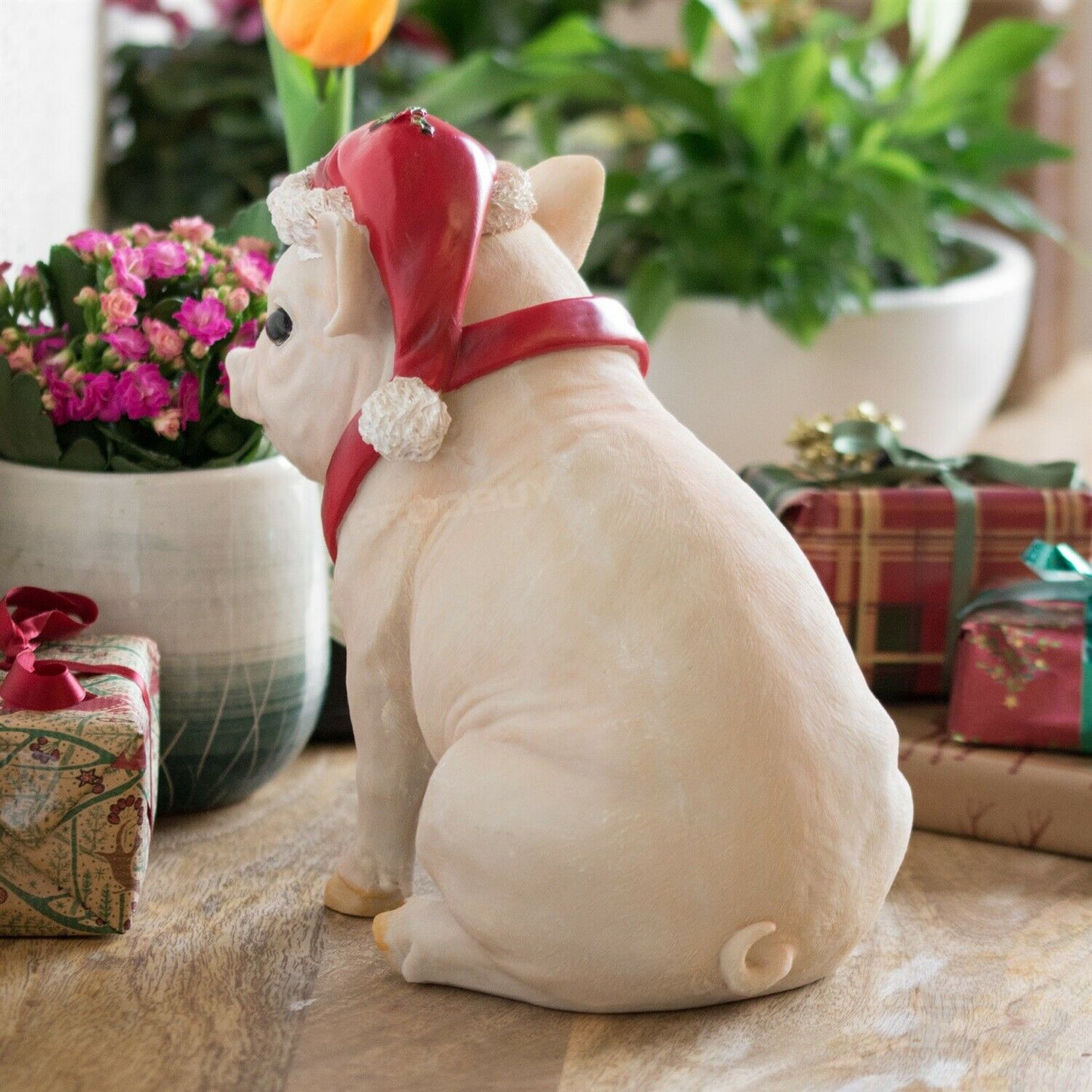 Christmas Pig 25cm Decorative Ornament