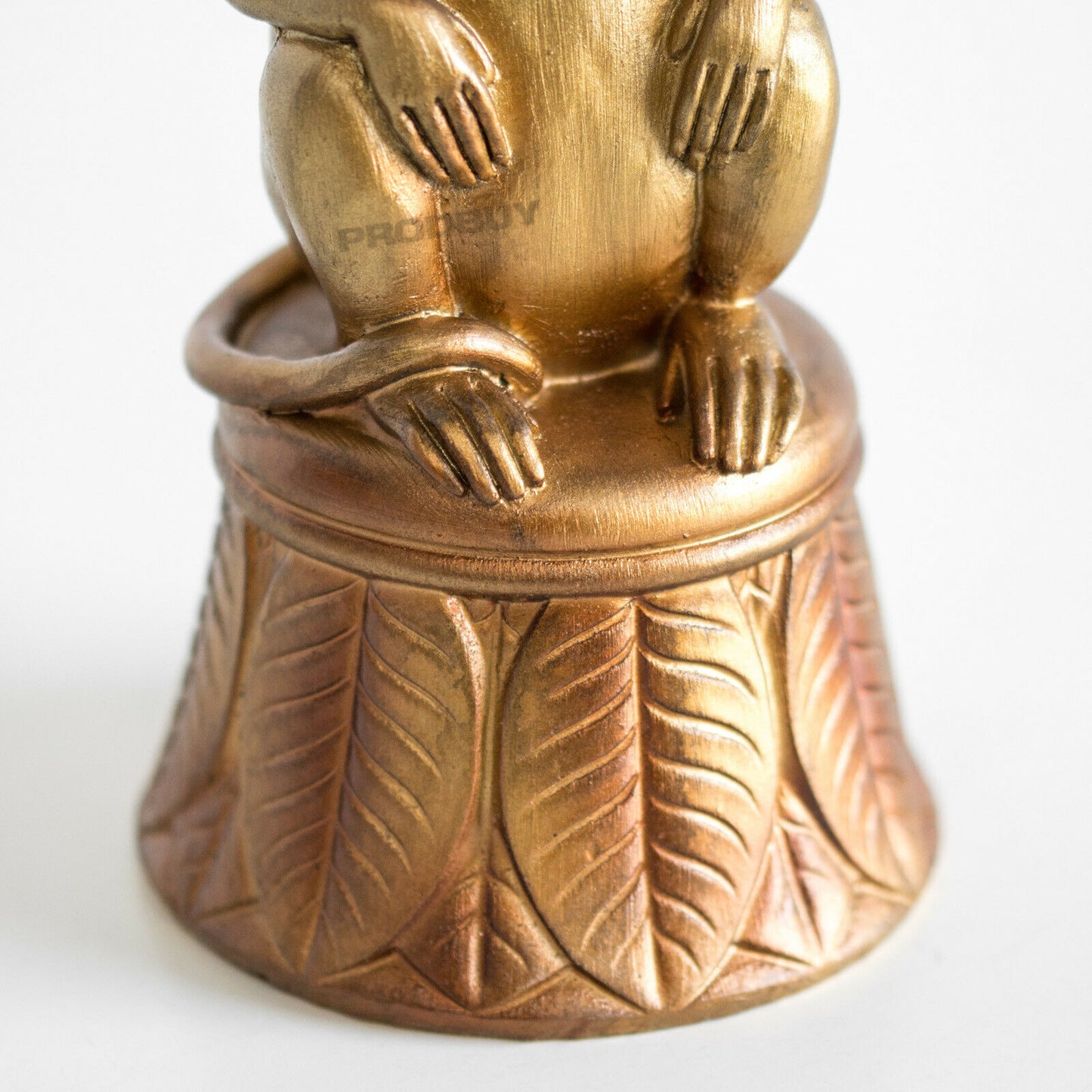 Monkey Brass Colour Resin Candlestick 24cm