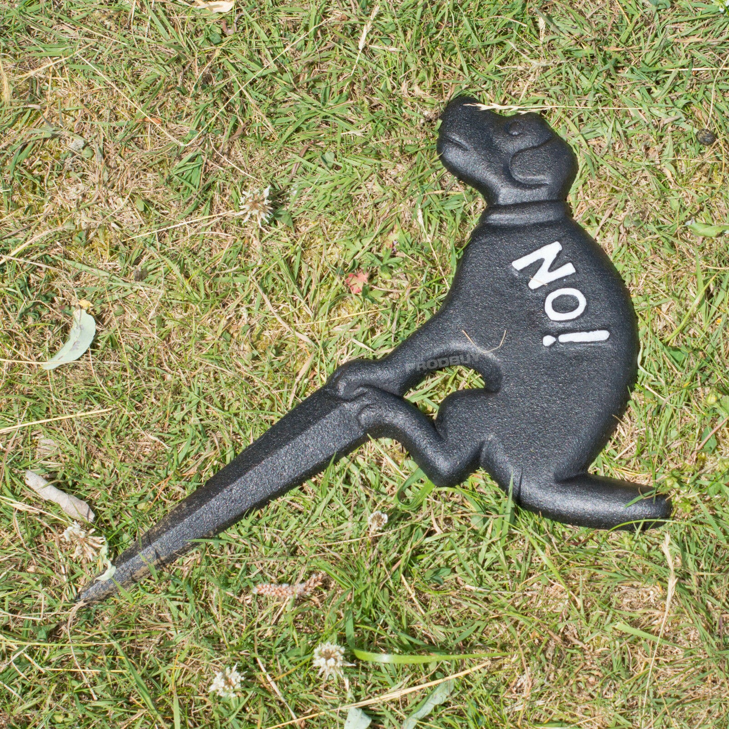 Cast Iron 'No!' Fouling Dog Poo Garden Sign