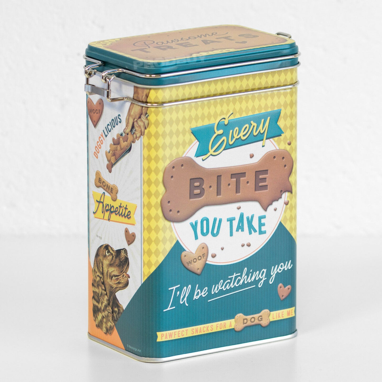Dog Treat 'Every Bite You Take' 1.3 Litre Storage Tin