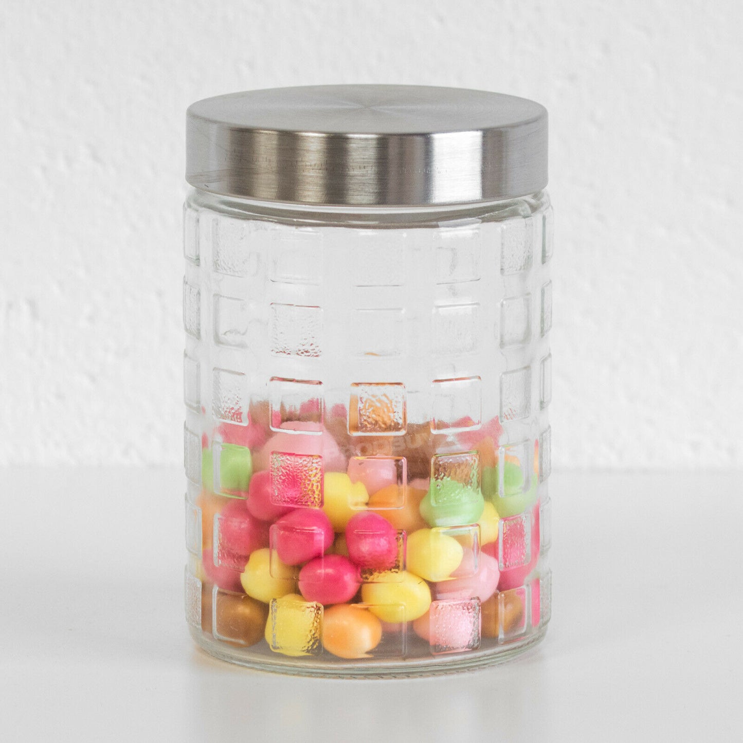 Small 1 Litre Round Glass Storage Jar