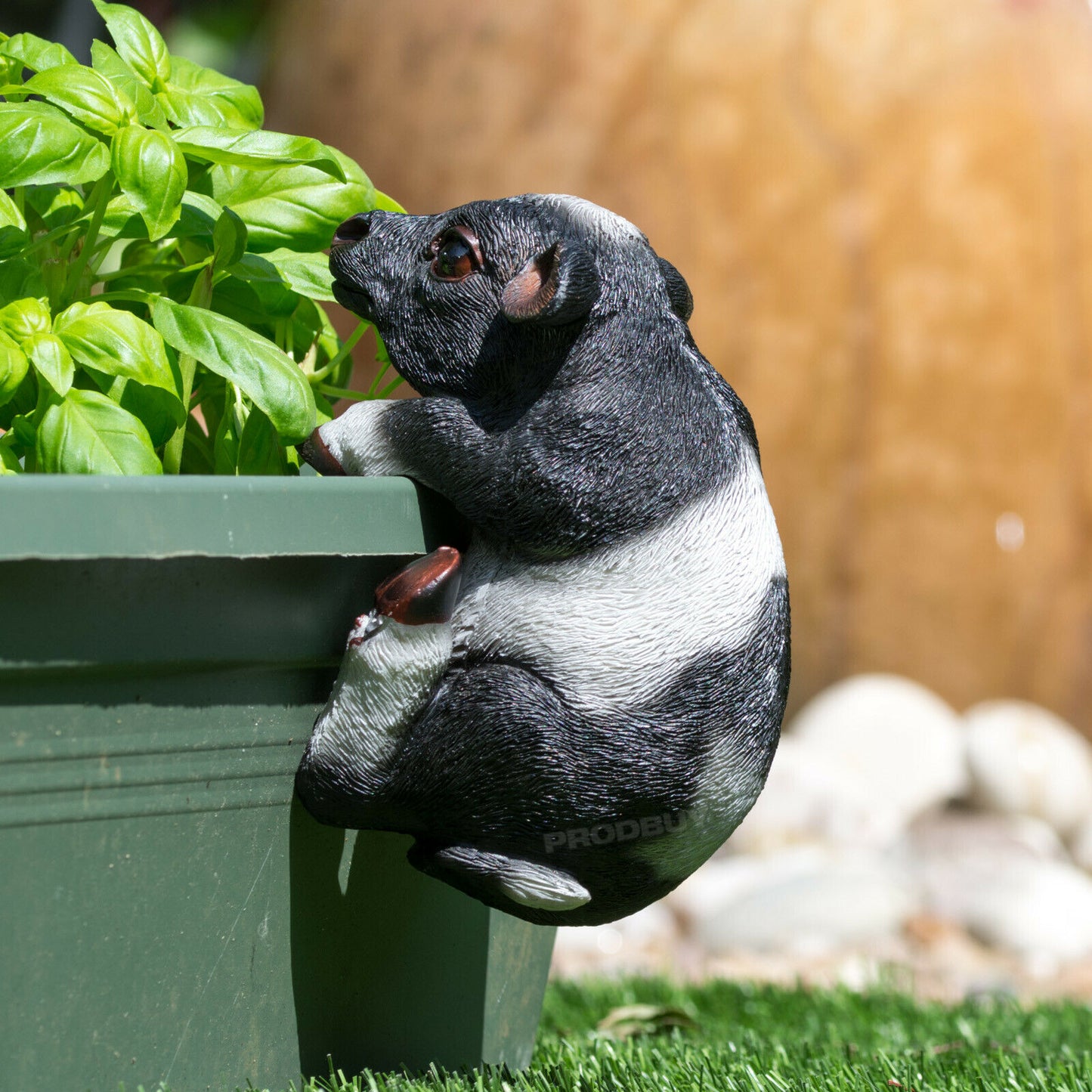 Black & White Cow Plant Pot Hanging Ornament