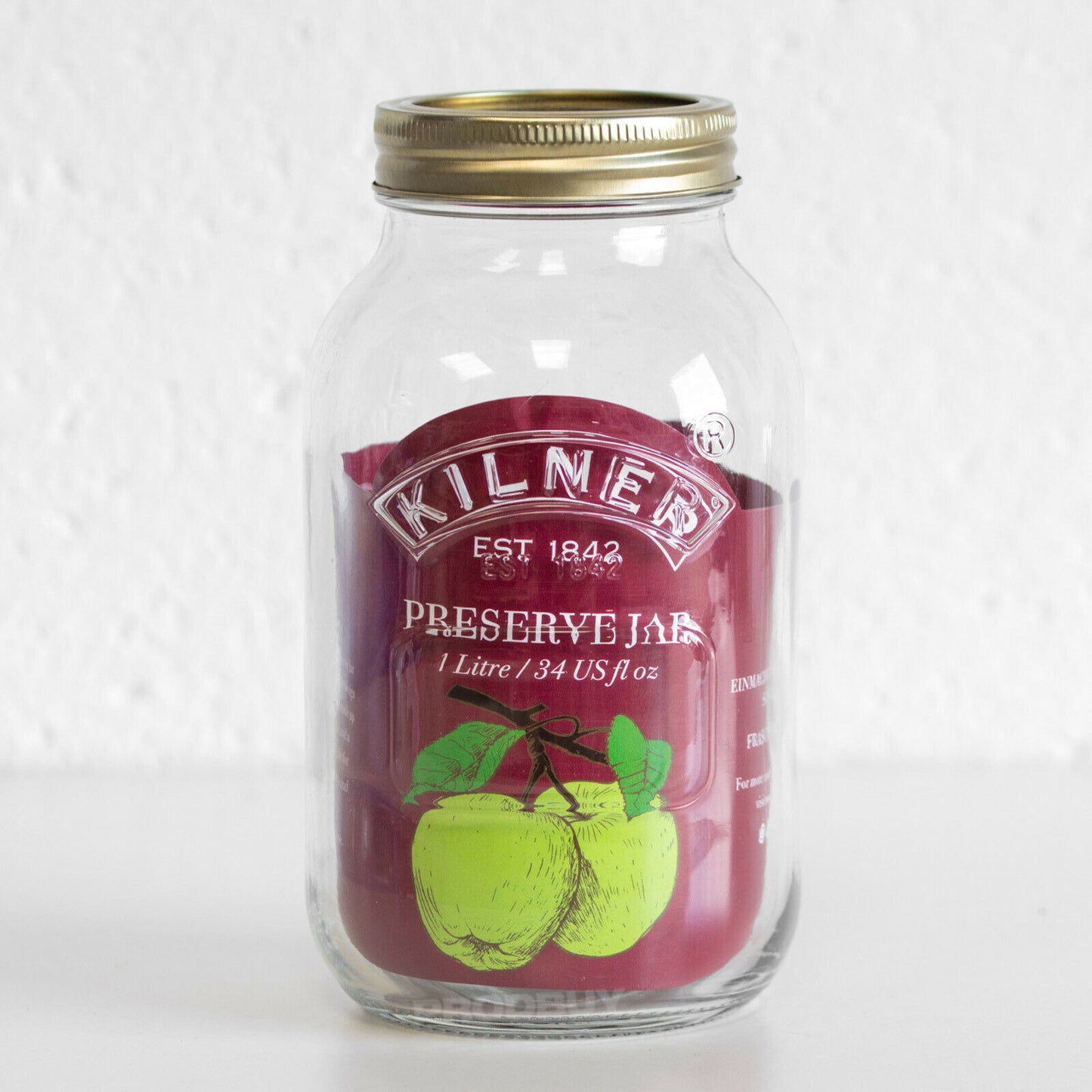 1 Litre Kilner Screw Top Glass Preserving Jars