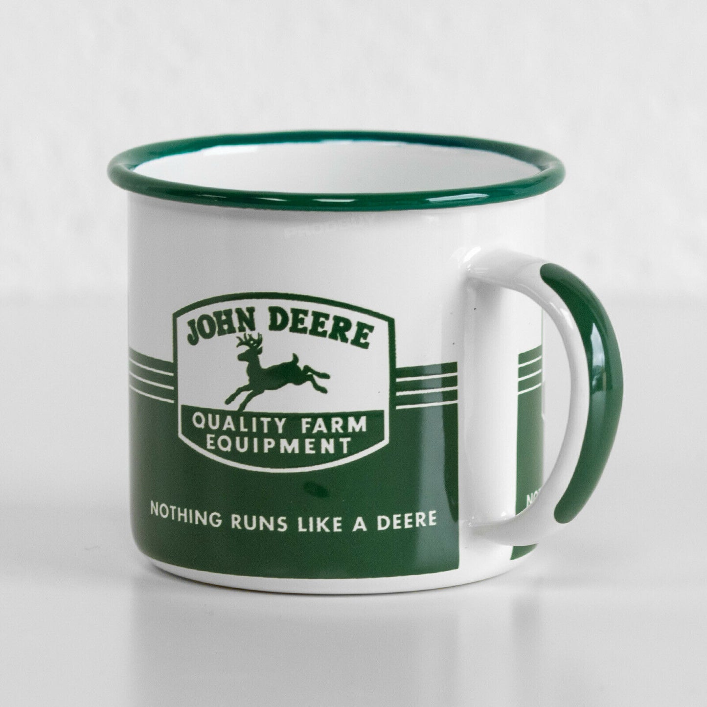 John Deere 'Quality Farm Equipment' Enamel Mug