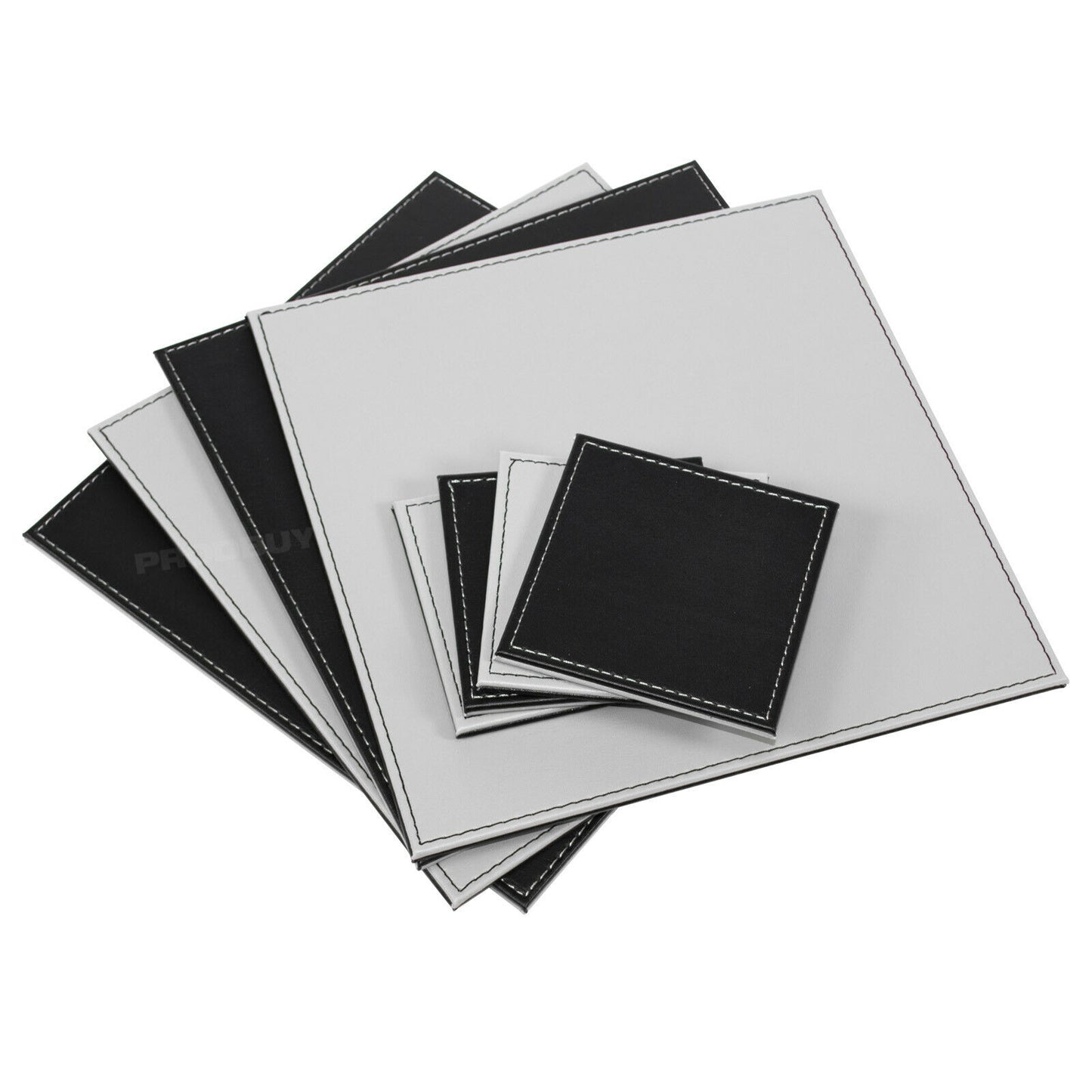 Set of Square Reversible 4 Placemats & 4 Coasters