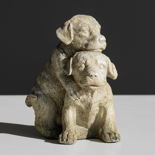 Small 22cm Playing Puppy Dogs Ornament