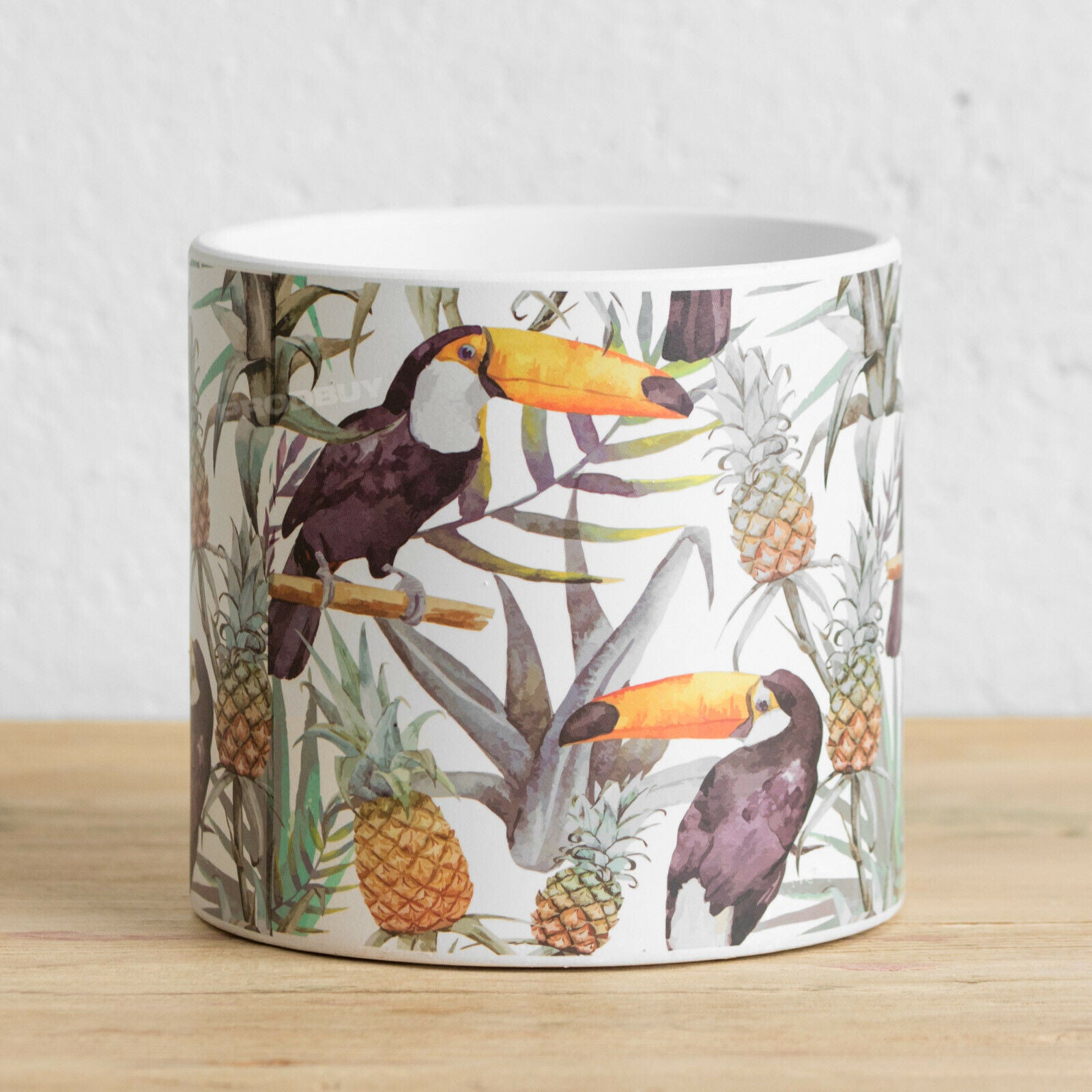 16cm plant pot Tropical Toucan 16cm Plant Pot Large Ceramic Indoor Cover – Robert David Home