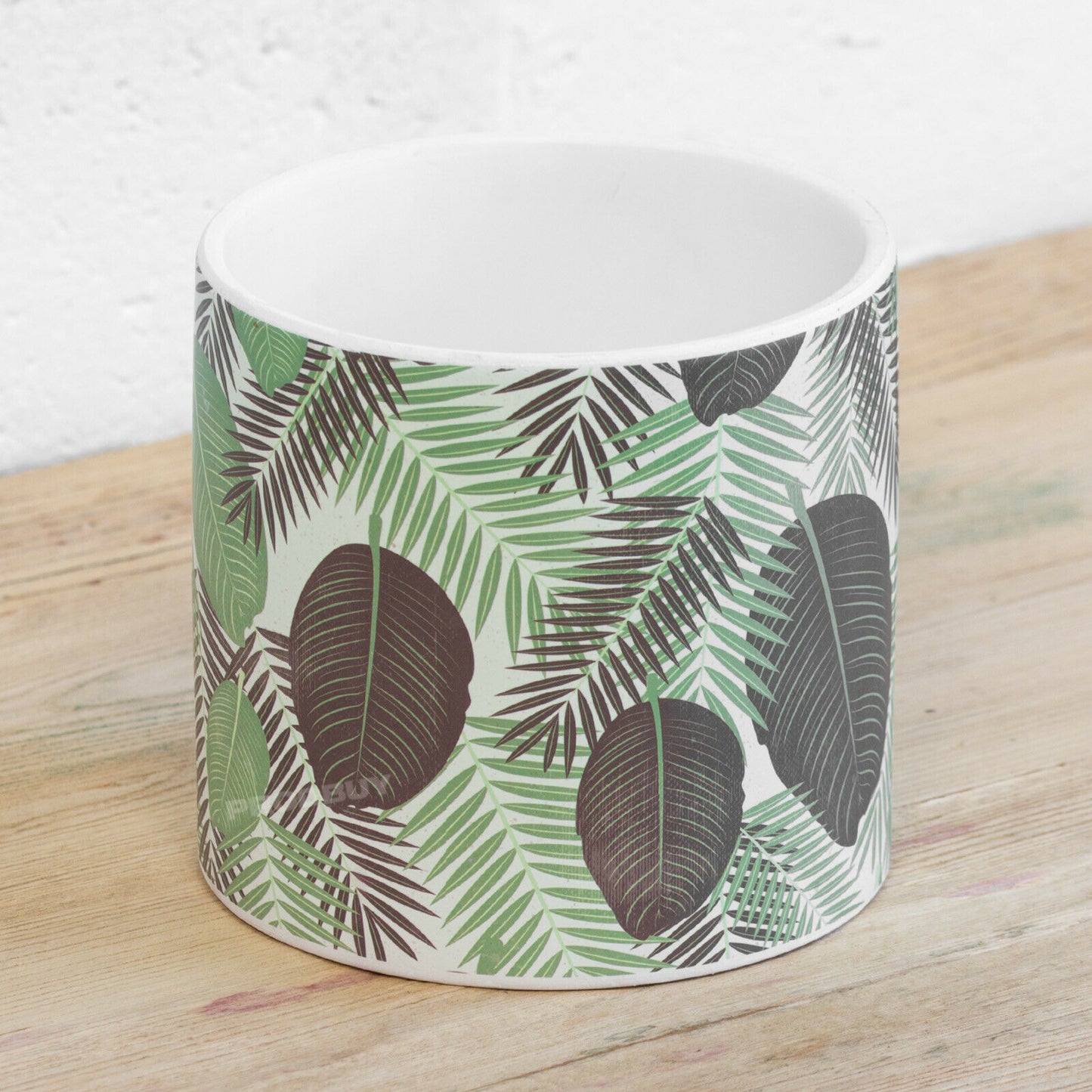 Floral Leaves Large 14.5cm Plant Pot