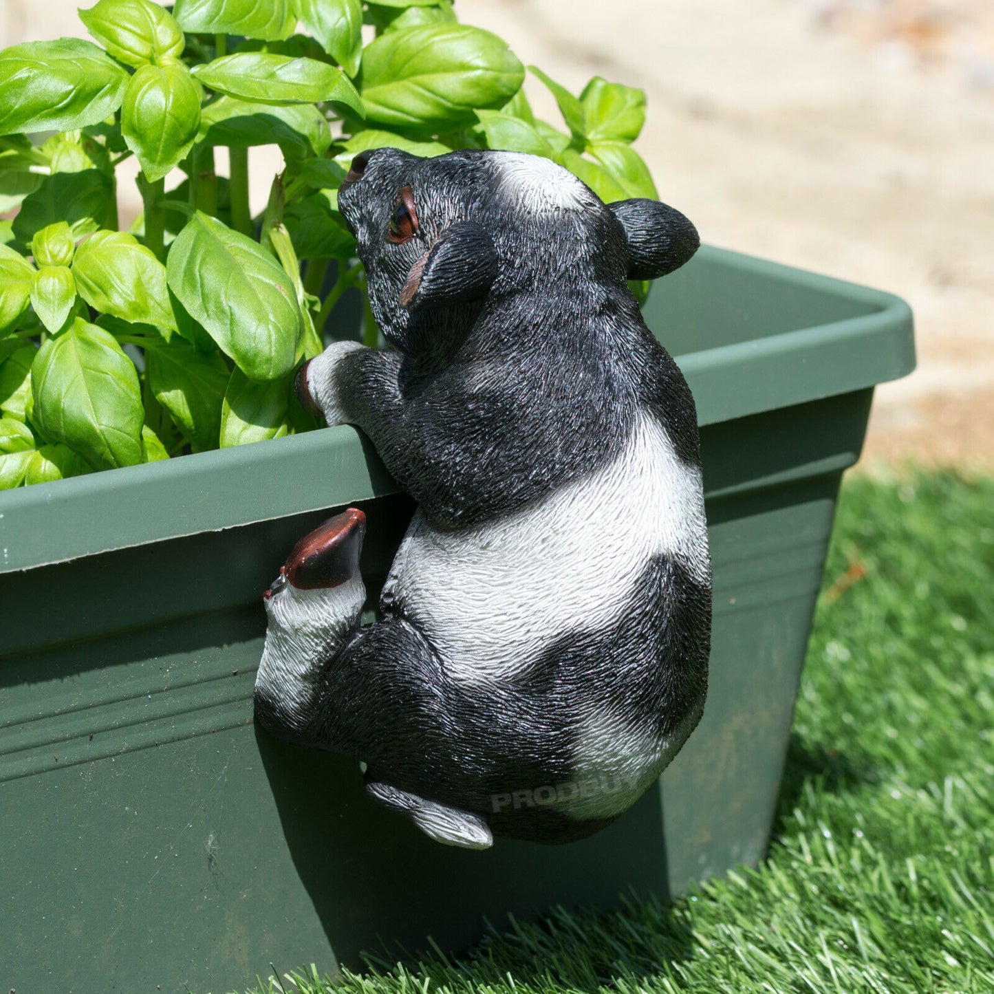 Black & White Cow Plant Pot Hanging Ornament
