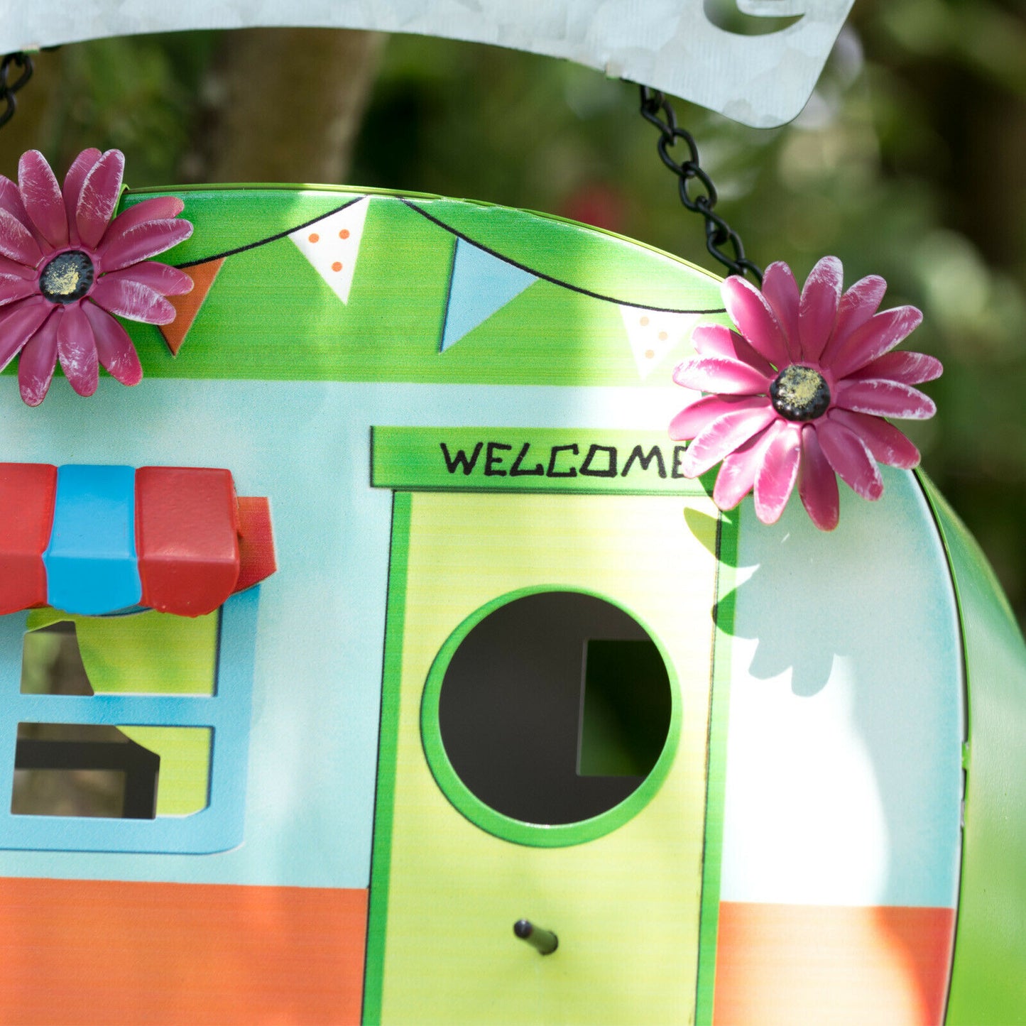 'Welcome' Caravan Tree Hanging Bird House