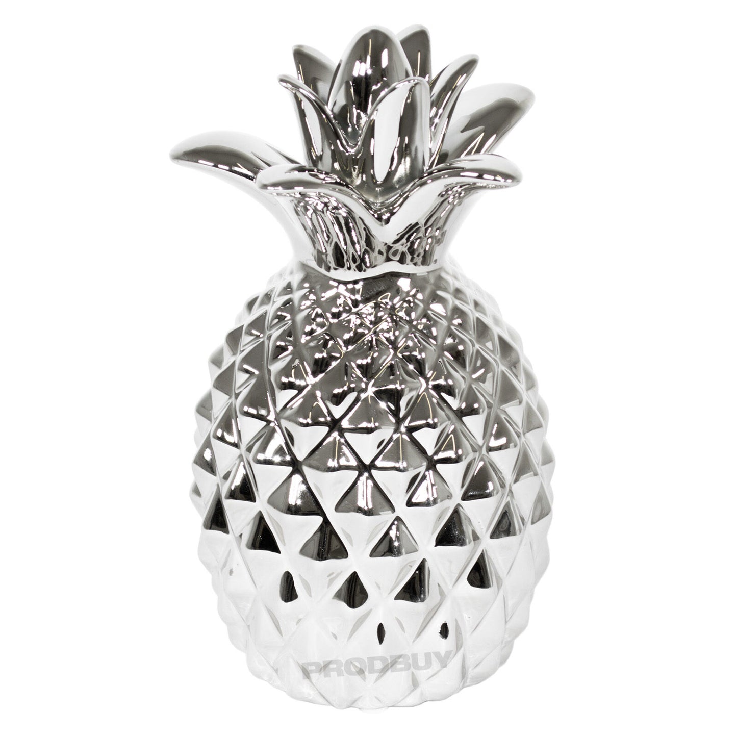Chrome Glazed Pineapple Ornament Home Decor