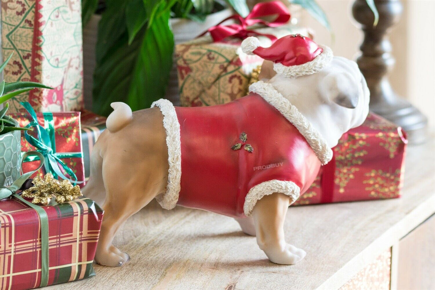 Christmas Bulldog Decorative Dog Ornament