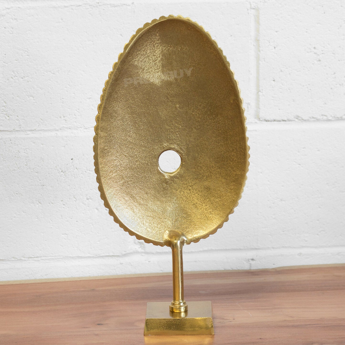 Standing 50cm Tall Large Gold Fossil Art Sculpture Ornament