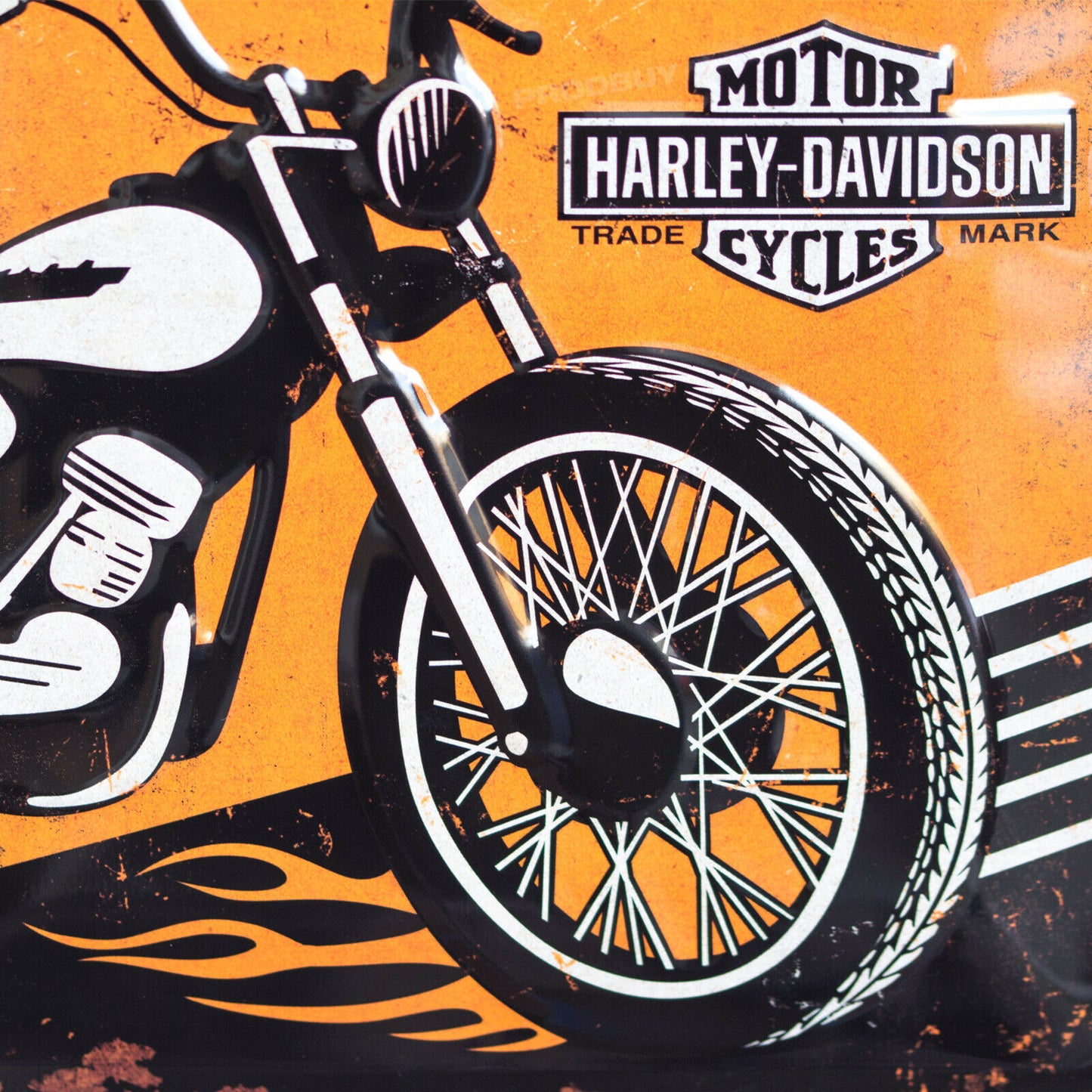 Harley Davidson Vintage Motorbike Wall Tin Sign 30cm Plaque Gifts