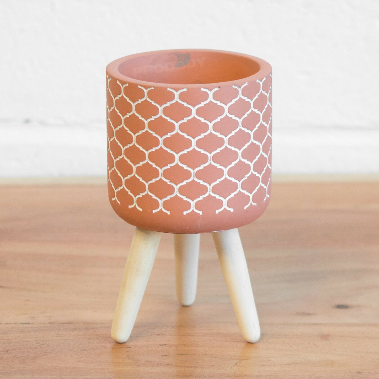 Terracotta Small Round Planter with Legs