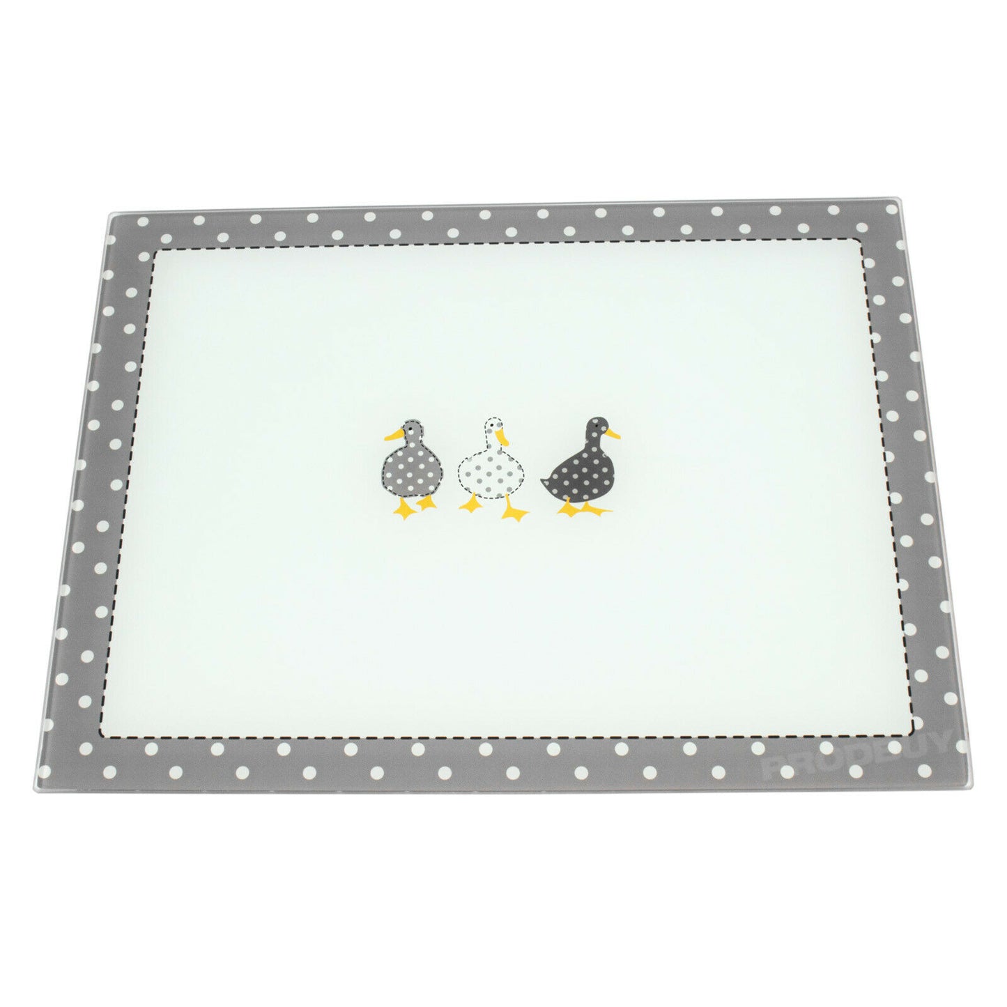 Madison Ducks Glass Worktop Saver Chopping Board