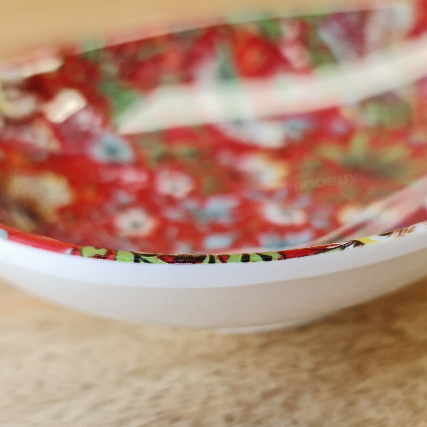 Red 'Strawberry Thief' Melamine Spoon Rest