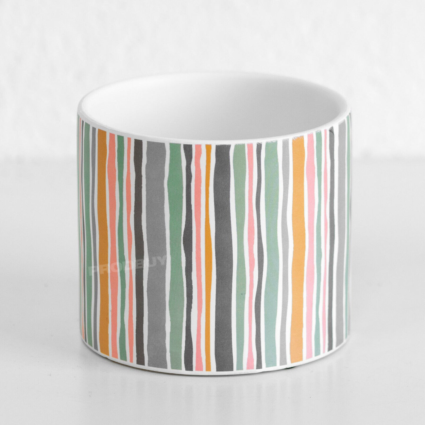 Colour Stripes Small 12cm Ceramic Plant Pot
