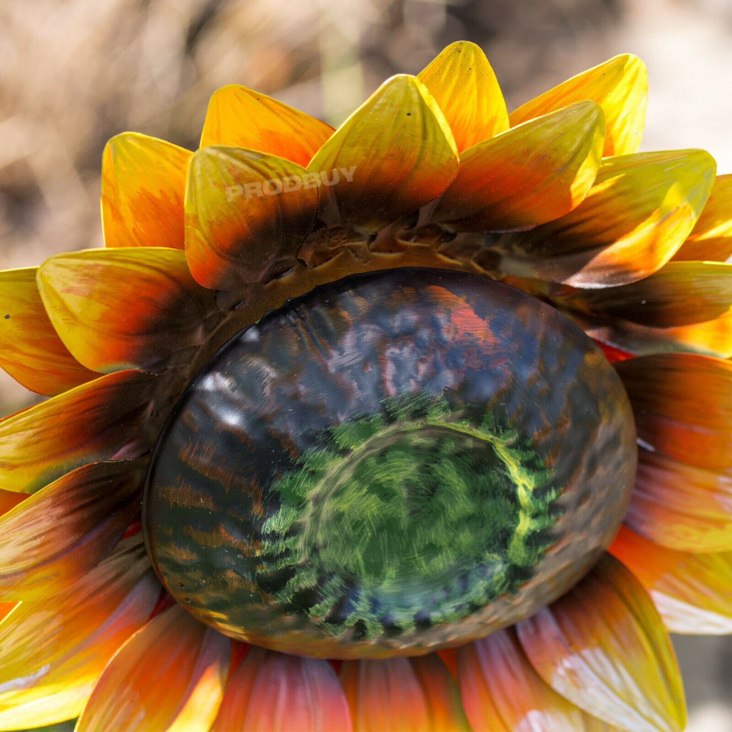 Sunflower 83cm Tall Garden Stake Metal Ornament