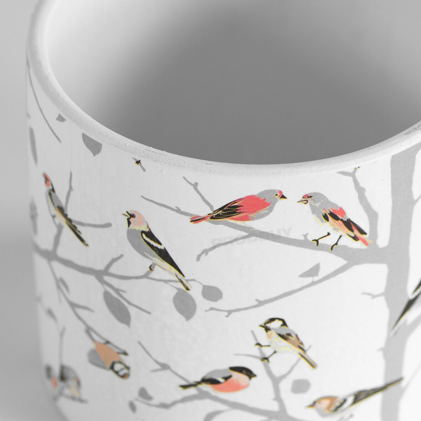 Birds On Tree Branches 13.6cm Plant Pot Medium Ceramic Indoor Cover