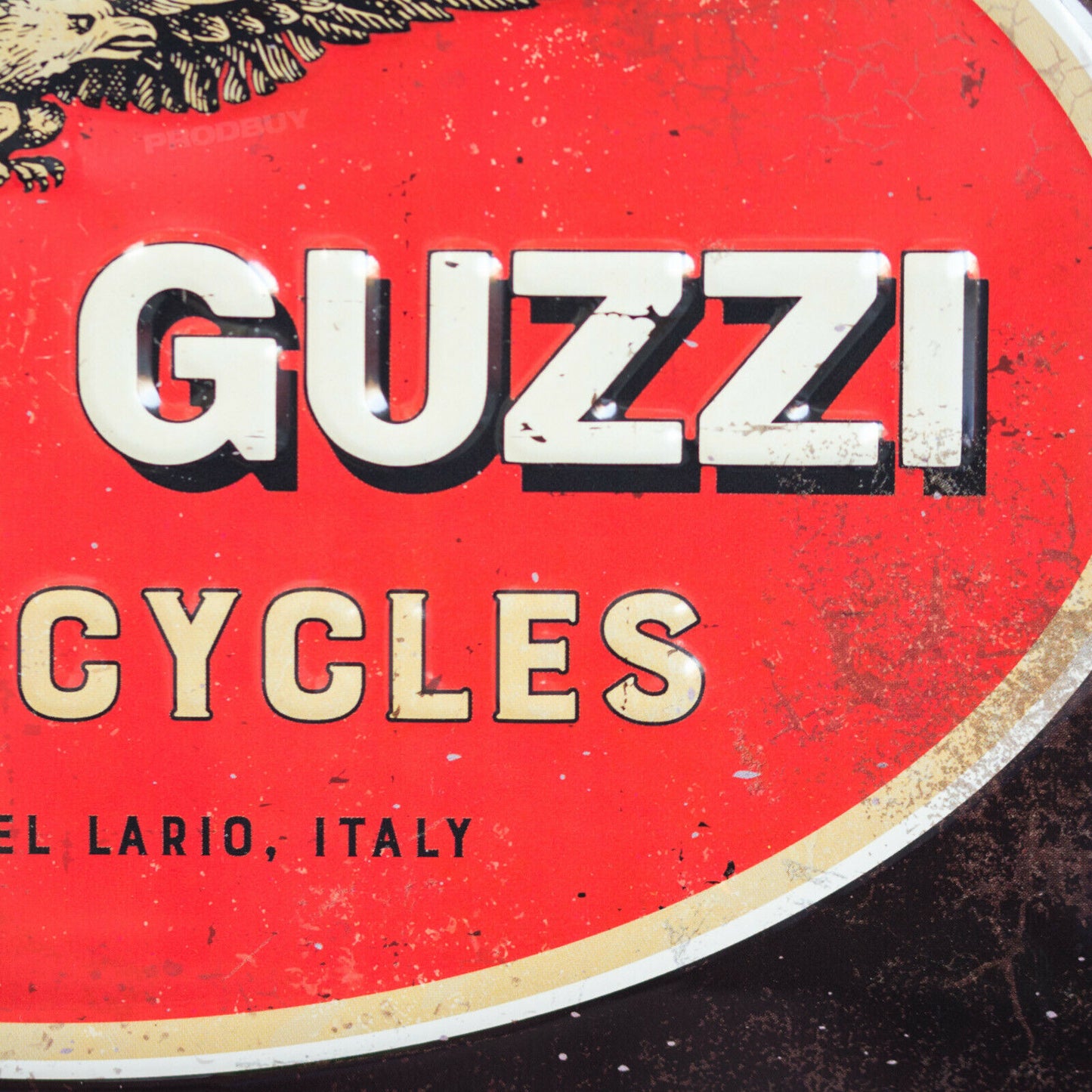 'Moto Guzzi Motorcycles' 30cm Metal Wall Sign