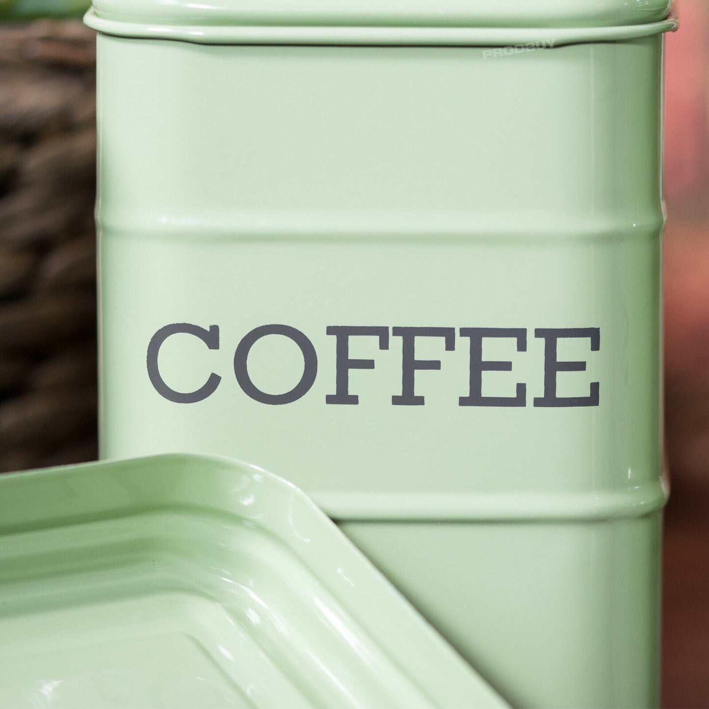 Sage Green Tea Coffee Sugar Canisters Set