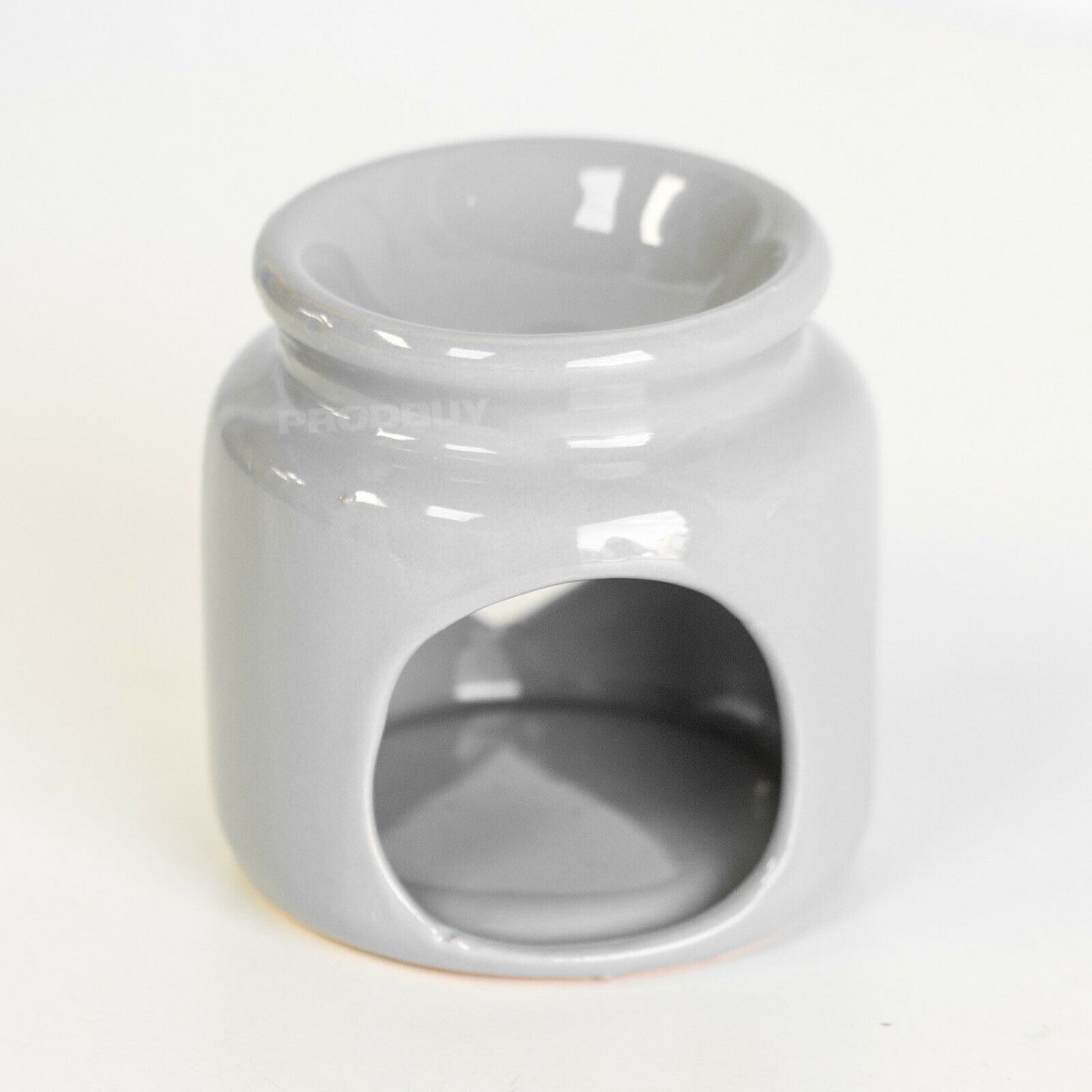 Set of 2 Grey Heart Tealight Candle Oil Burners