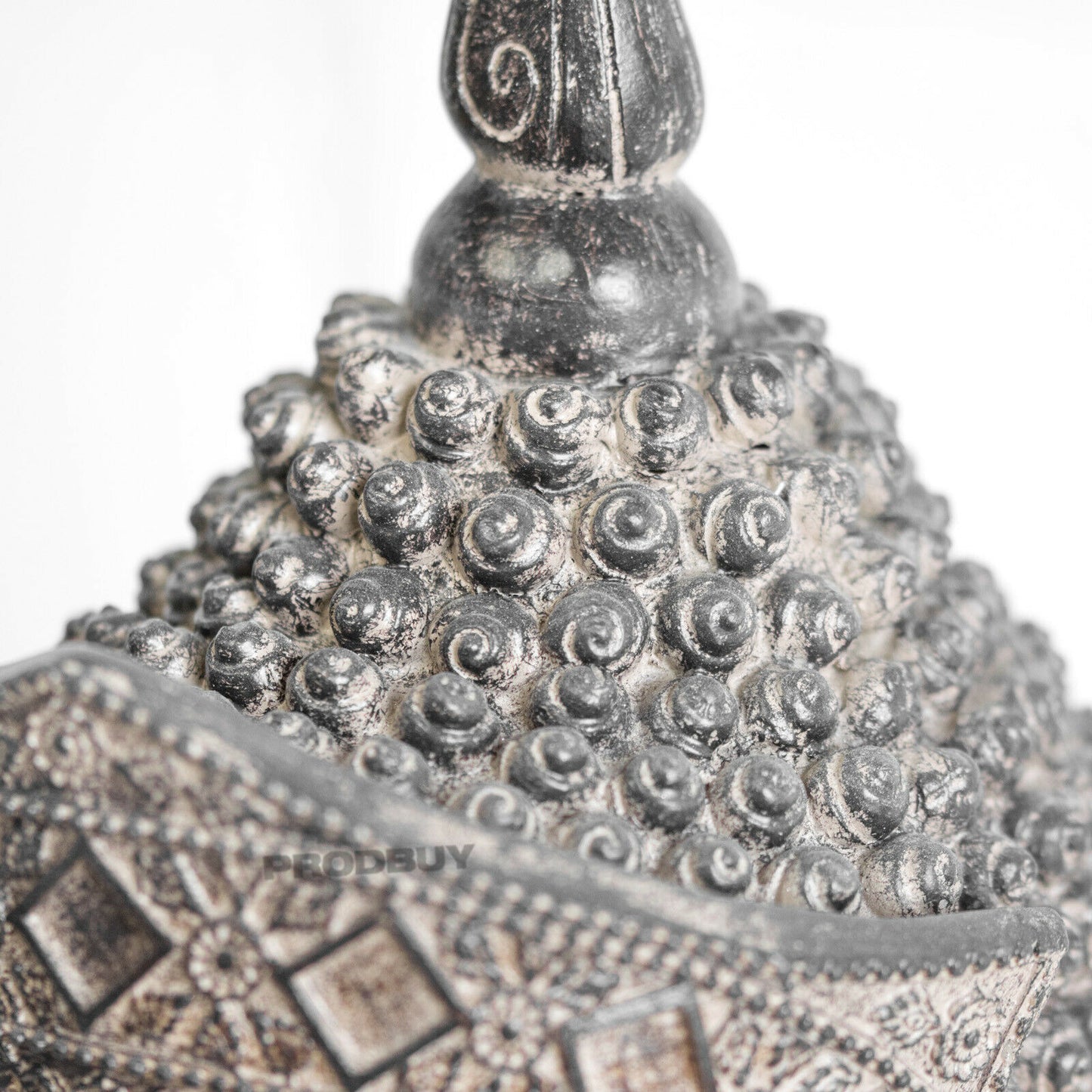 Buddha Head Ornament Aged Gold Colour Appearance