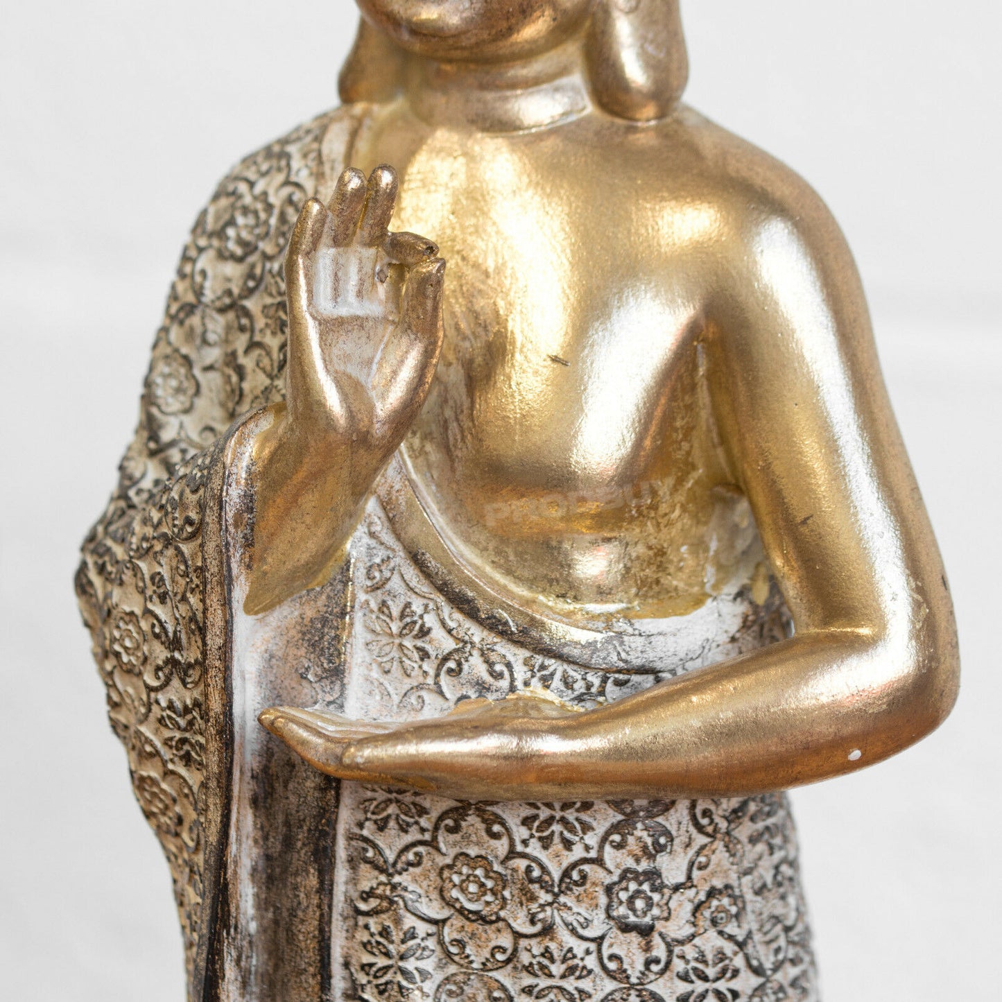 Gold Buddha Ornament 40cm Standing Figurine