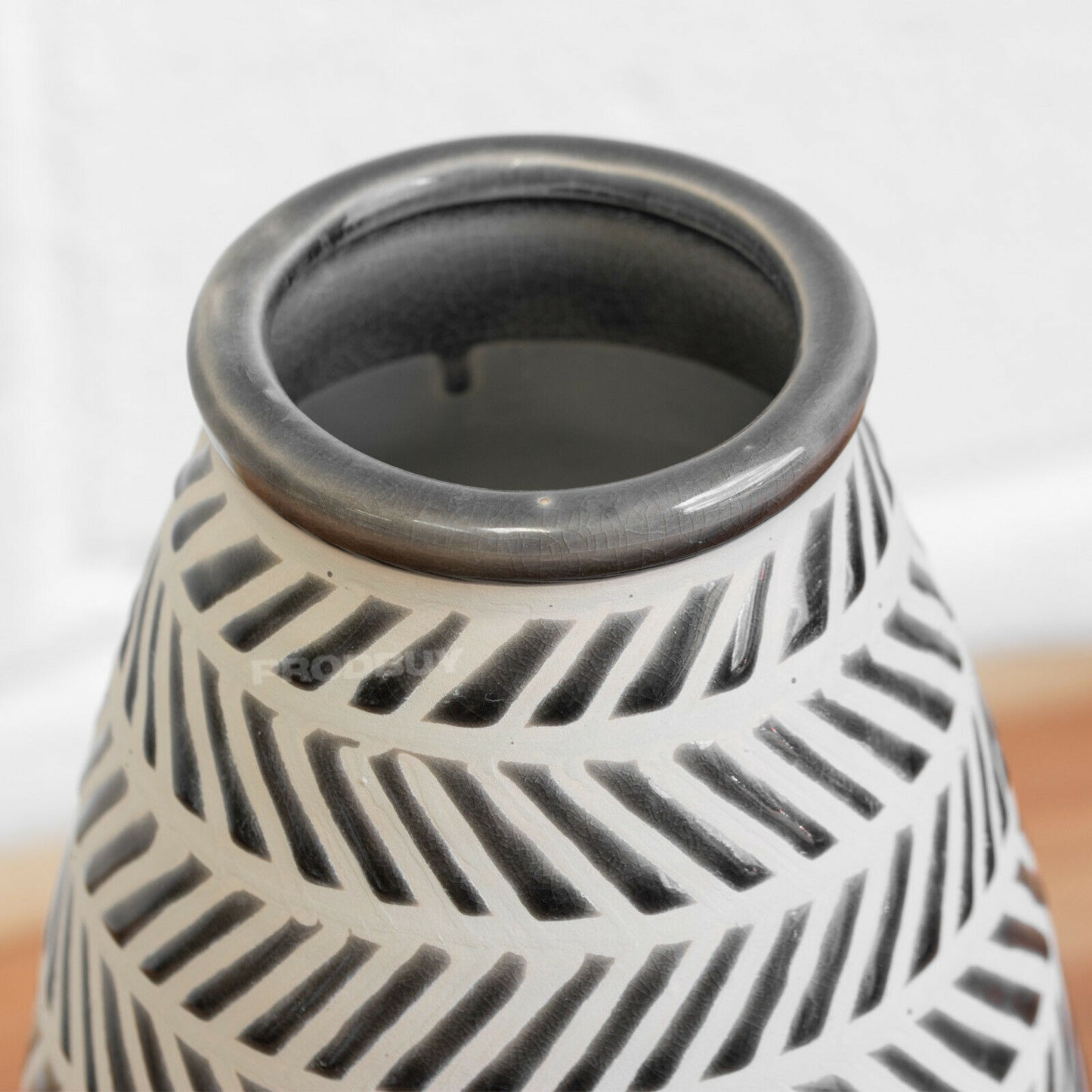 Large Tribal Pattern Decorative Vase 33cm Tall