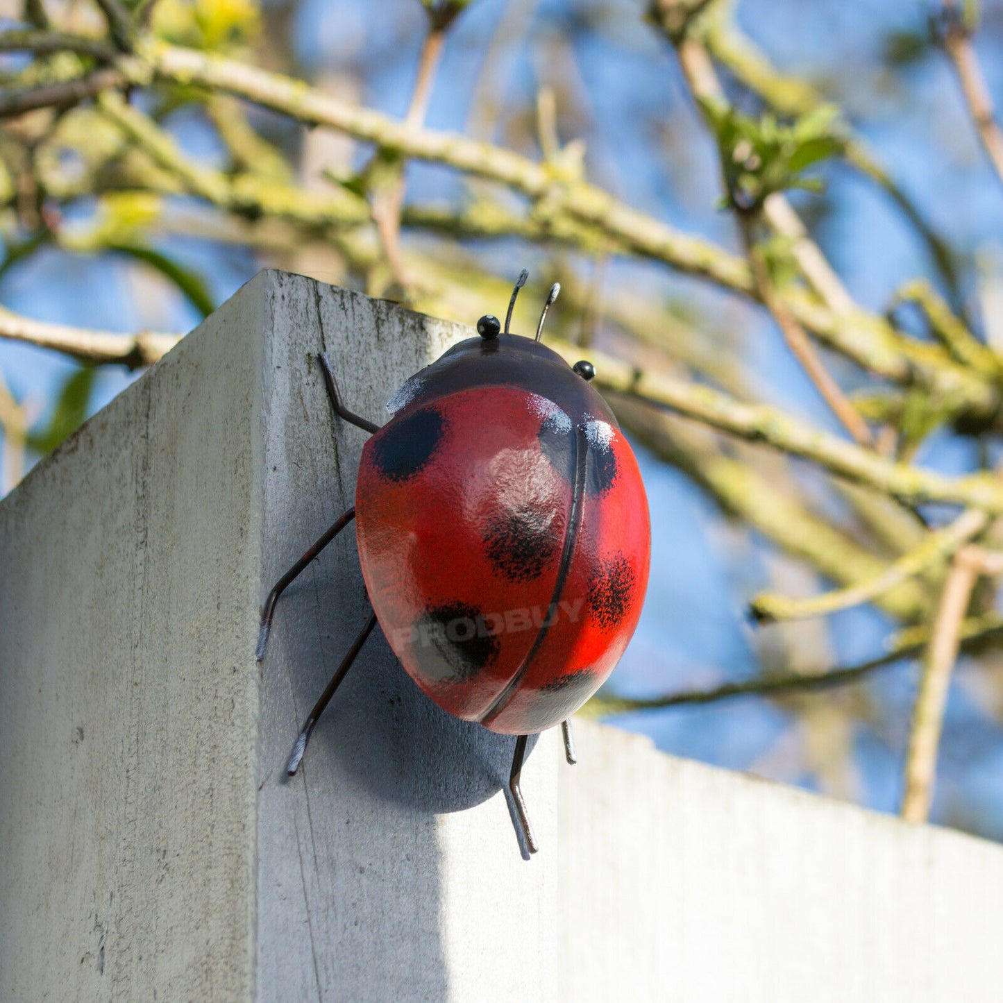 Metal Ladybird Ornament Small 12cm