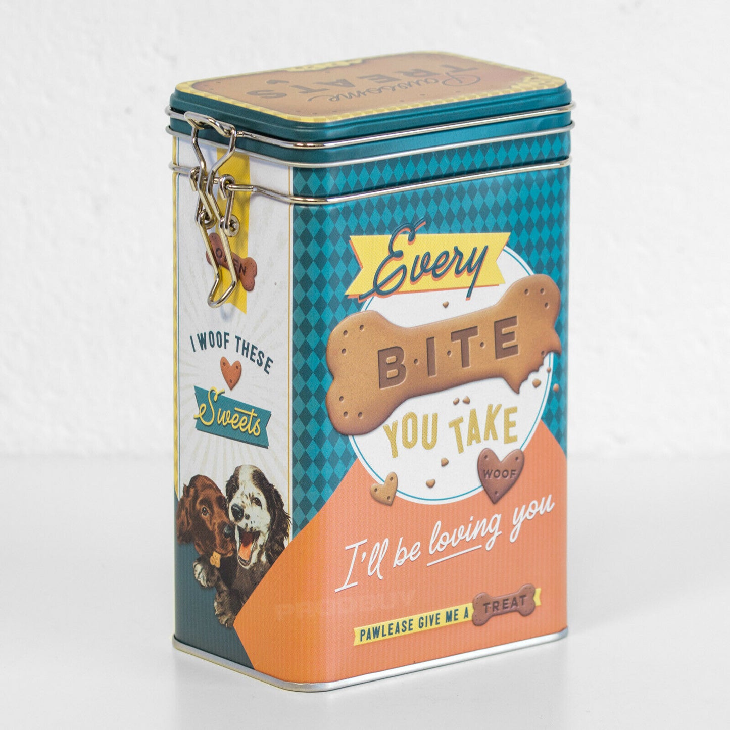 Dog Treat 'Every Bite You Take' 1.3 Litre Storage Tin