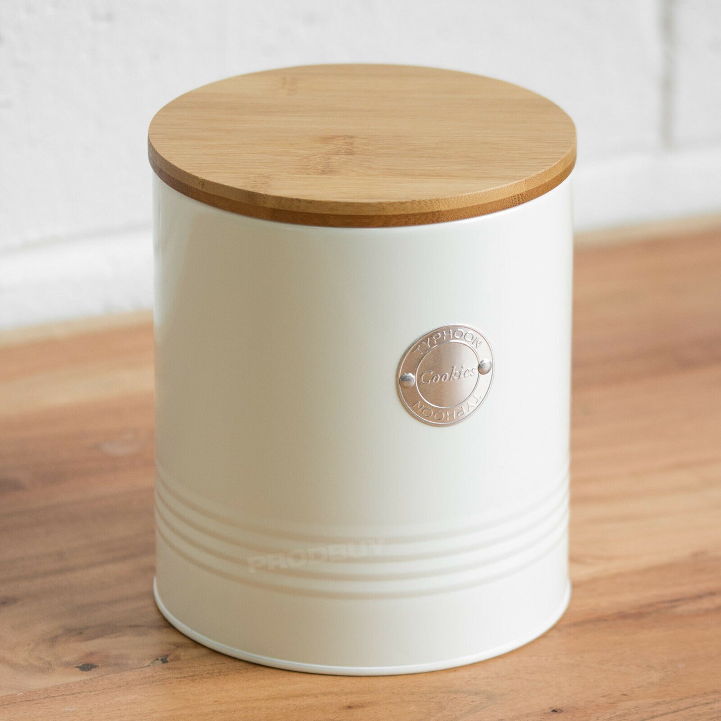 Cream Typhoon 'Cookies' Biscuit Canister