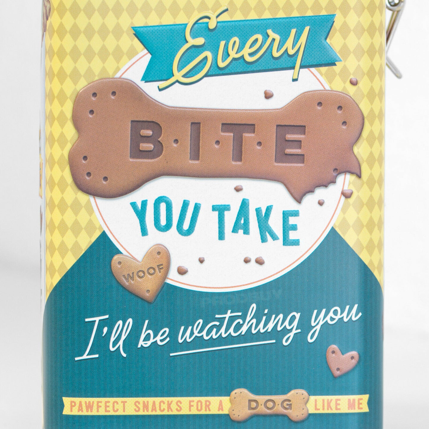 Dog Treat 'Every Bite You Take' 1.3 Litre Storage Tin