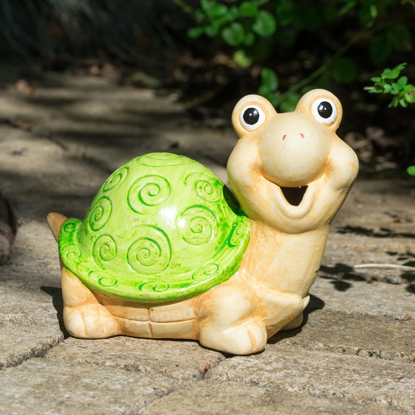 Happy Turtle 16cm Outdoor Garden Ornament