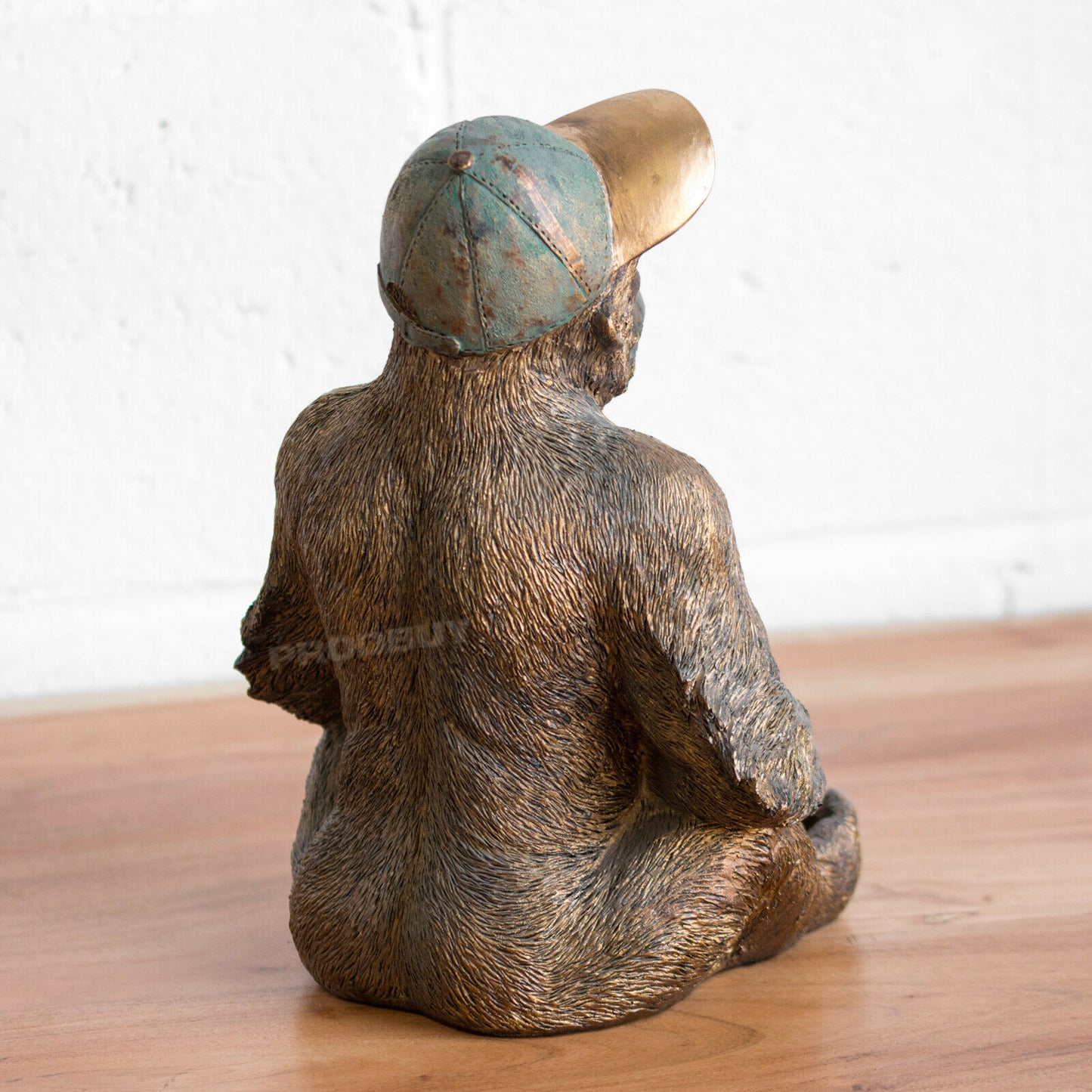 Sitting Gorilla with Baseball Cap Ornament