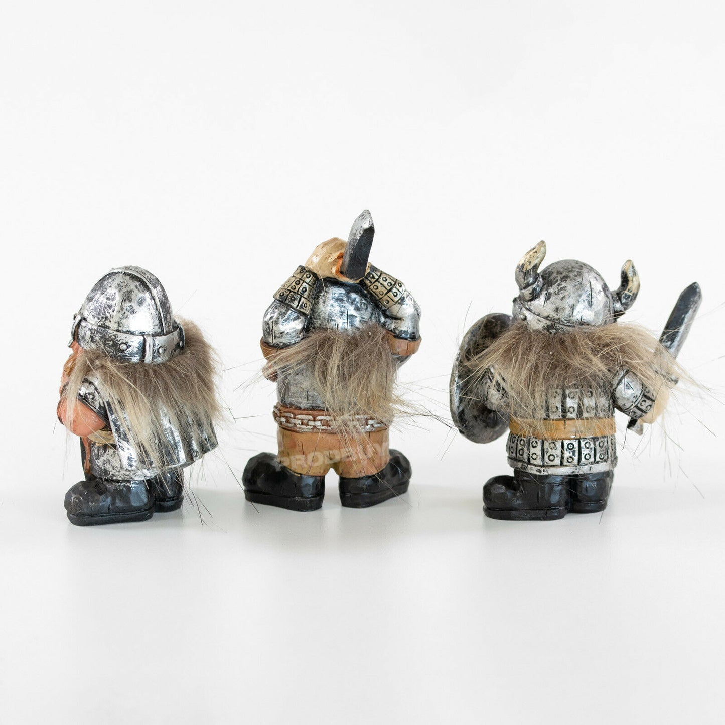 Set of 3 Small Marauding Viking Figurines