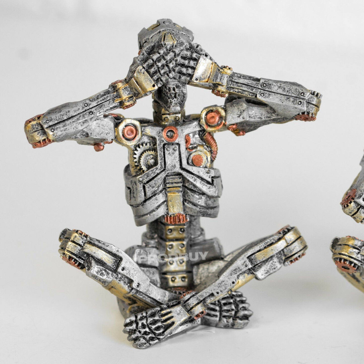 3 Wise Steampunk Skeleton Ornaments See Speak Hear No Evil