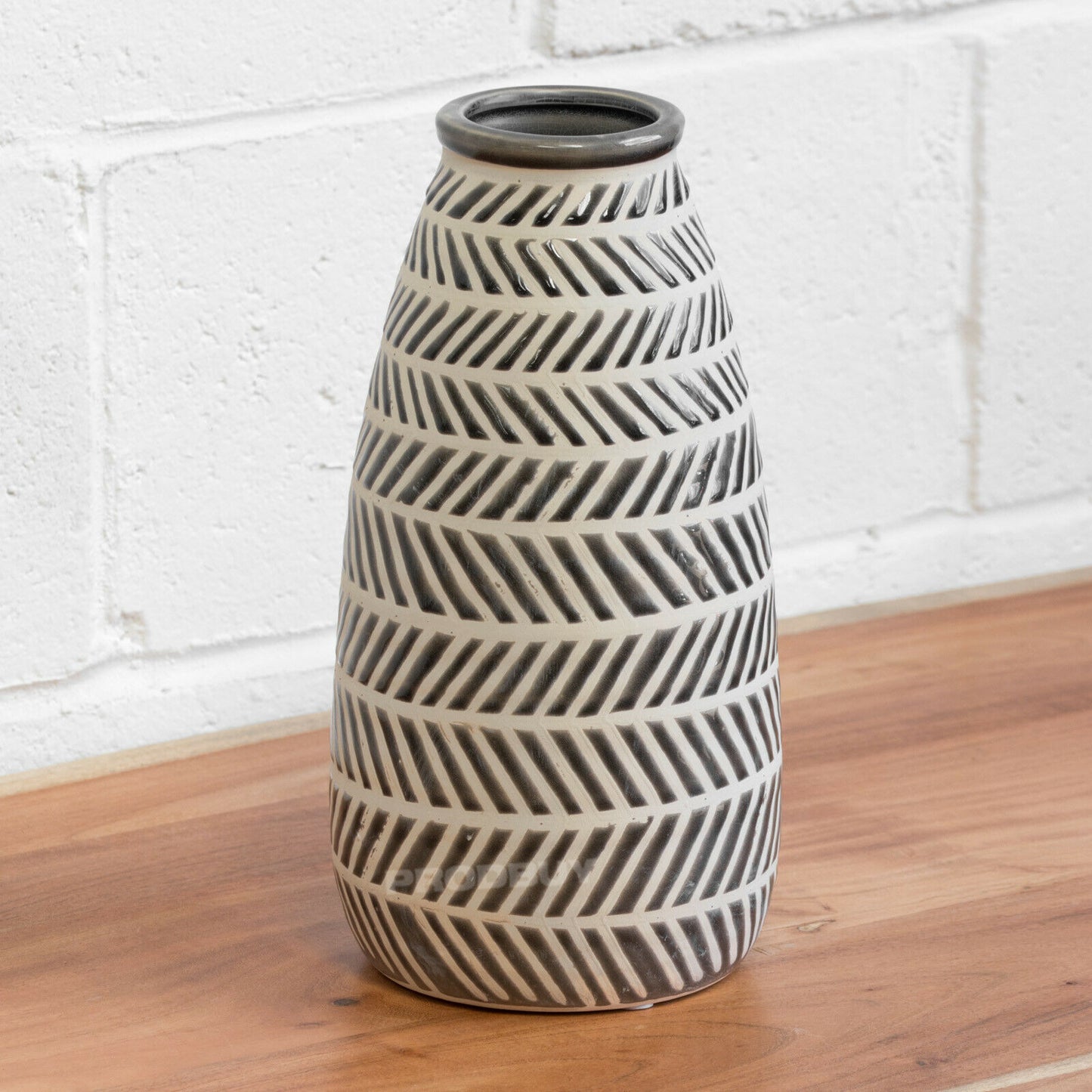 Large Tribal Pattern Decorative Vase 33cm Tall