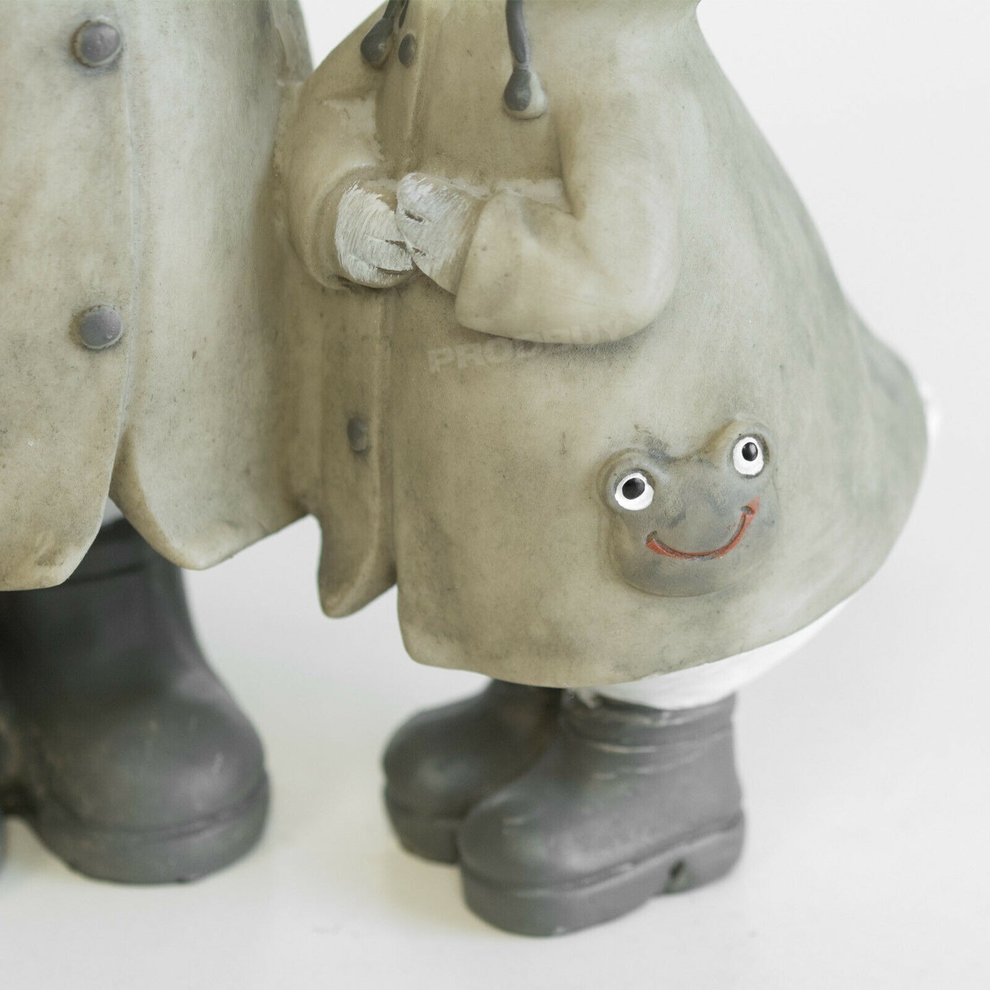 Duck Family in Black Boots with Umbrella Ornament Cute Wellies