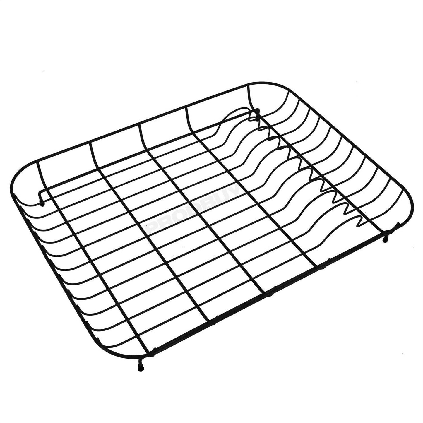 Addis Black Metal Kitchen Dish Drainer