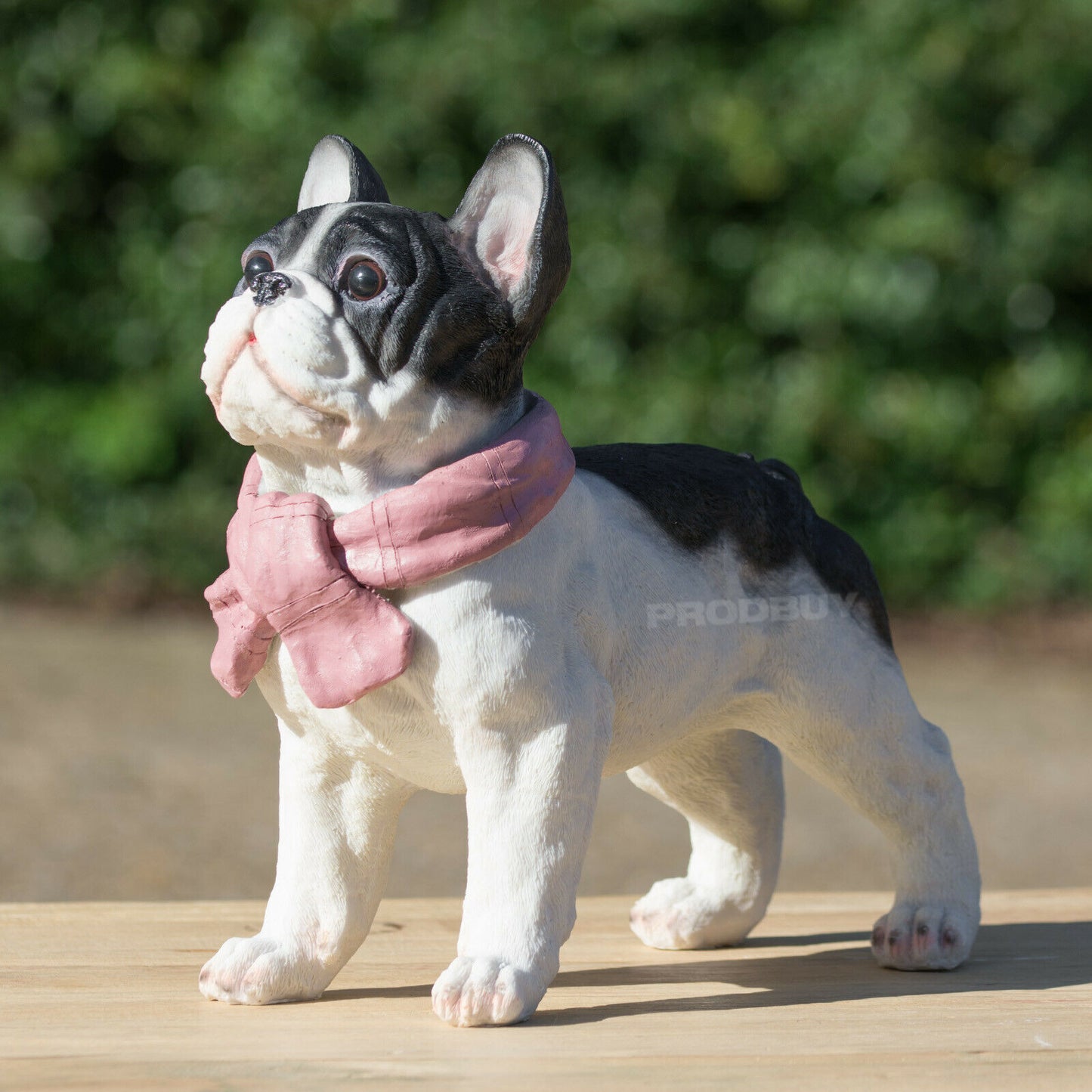 Pink Scarf French Bulldog Dog Ornament