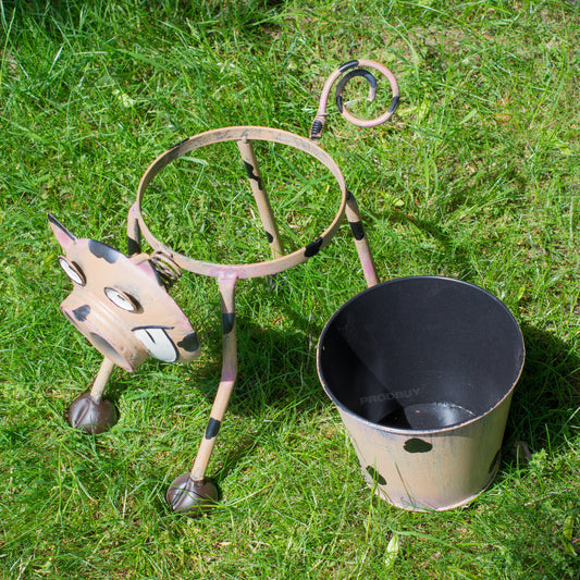 Nodding Pig Garden Planter with Pot Ornament