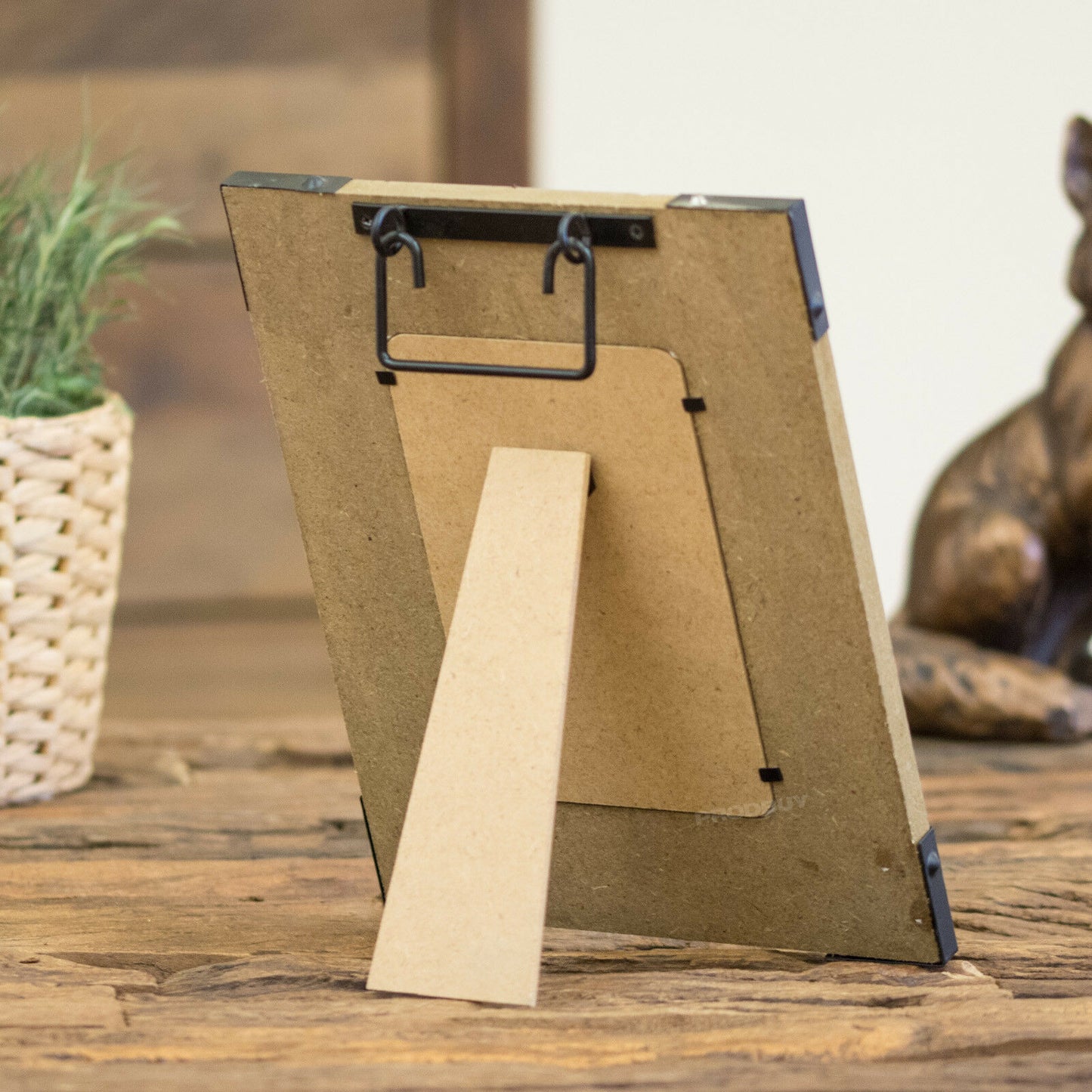 Industrial Wooden Standing 4x6" Photo Frame