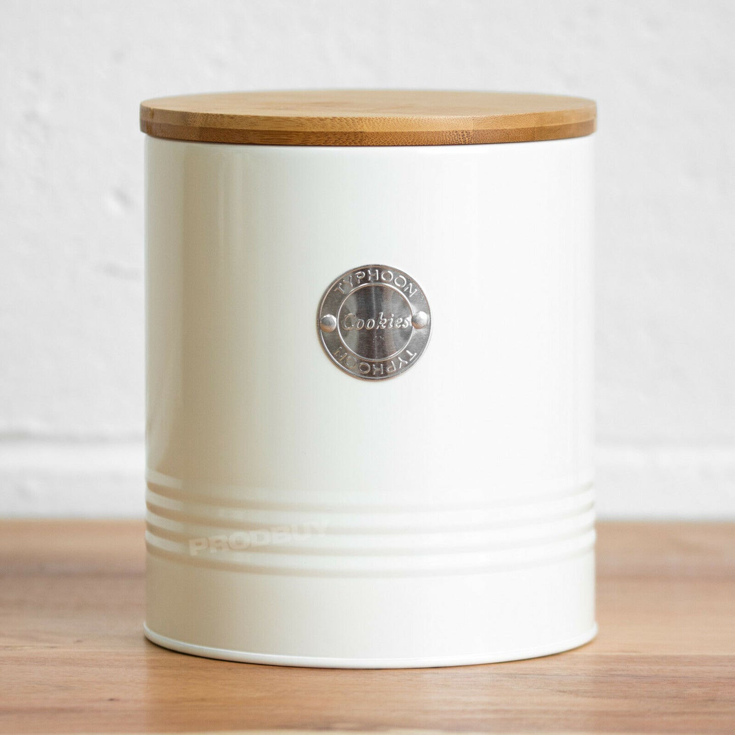 Cream Typhoon 'Cookies' Biscuit Canister