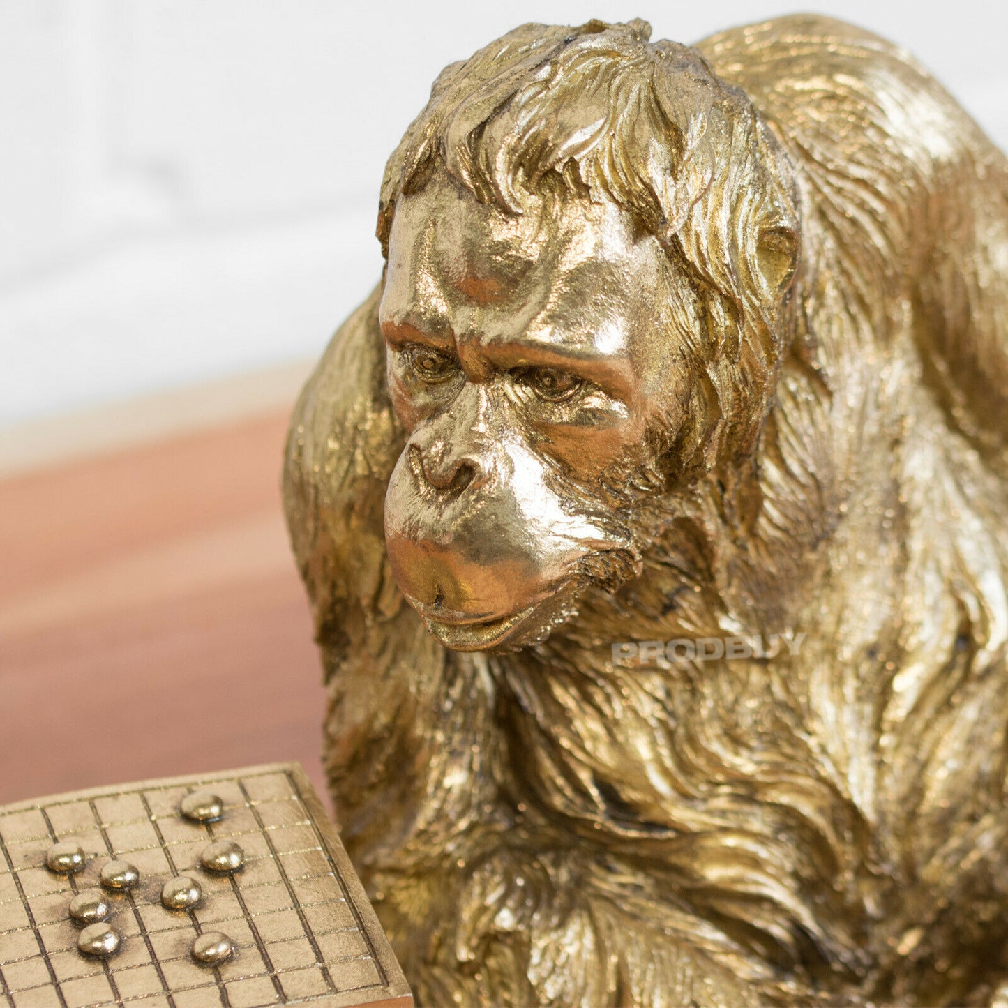 Large Orangutan Playing Draughts Ornament